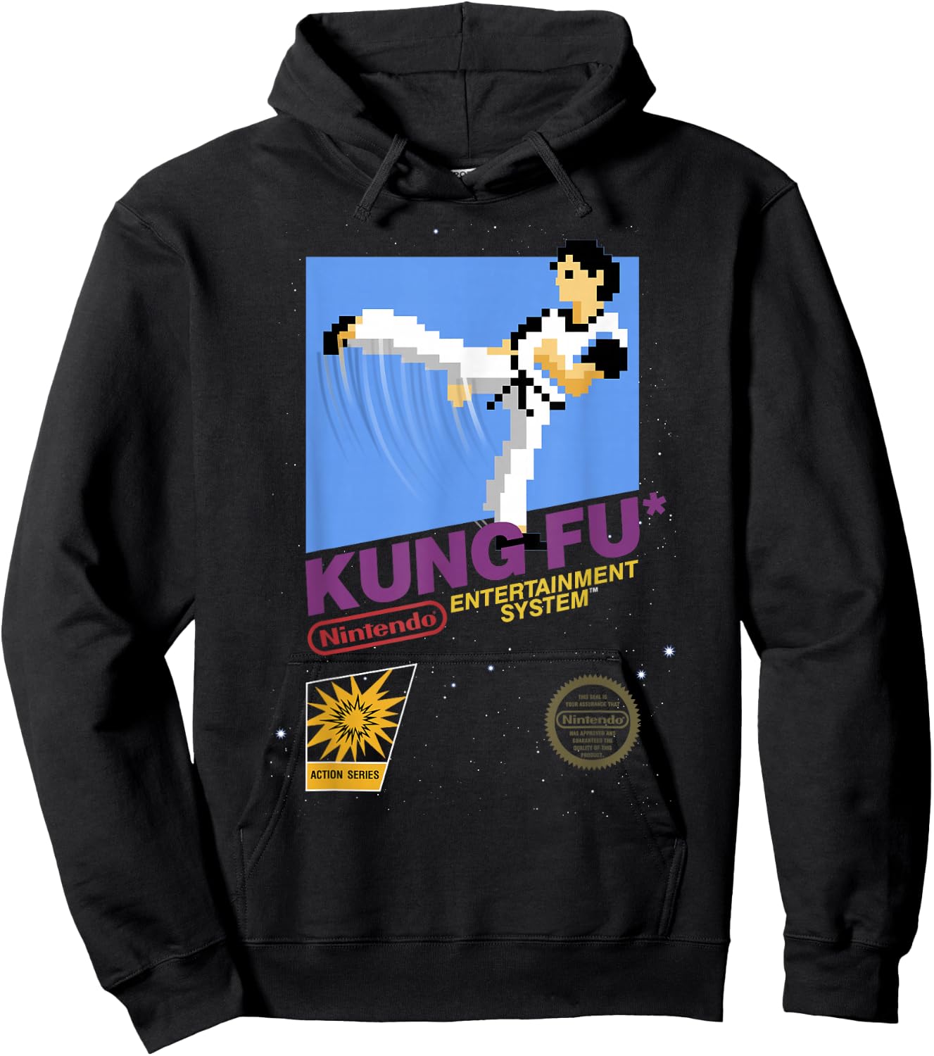 Nintendo NES Kung Fu Action Series Retro Graphic Hoodie - Hoodie | Black