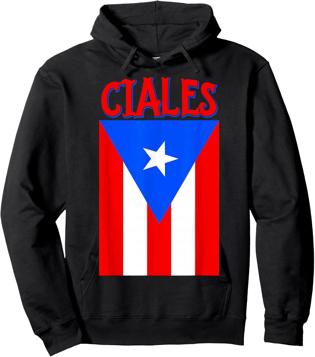 Ciales Puerto Rico Shirt Camisas : Puerto Rican Flag Hoodie - Hoodie | Black
