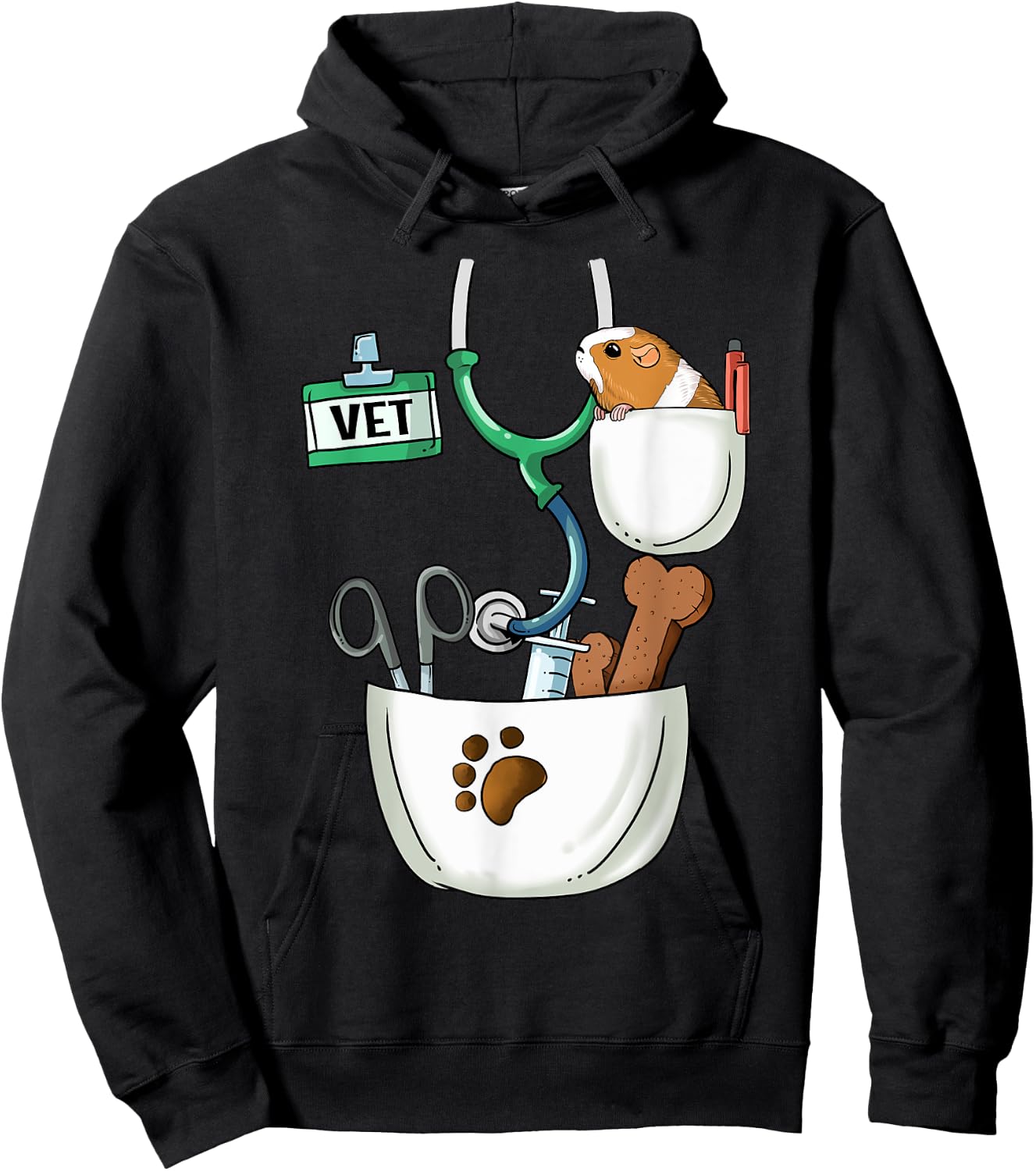 Veterinarian Halloween Costume Shirt Vet Tech Kids And Adult Hoodie - Hoodie | Black