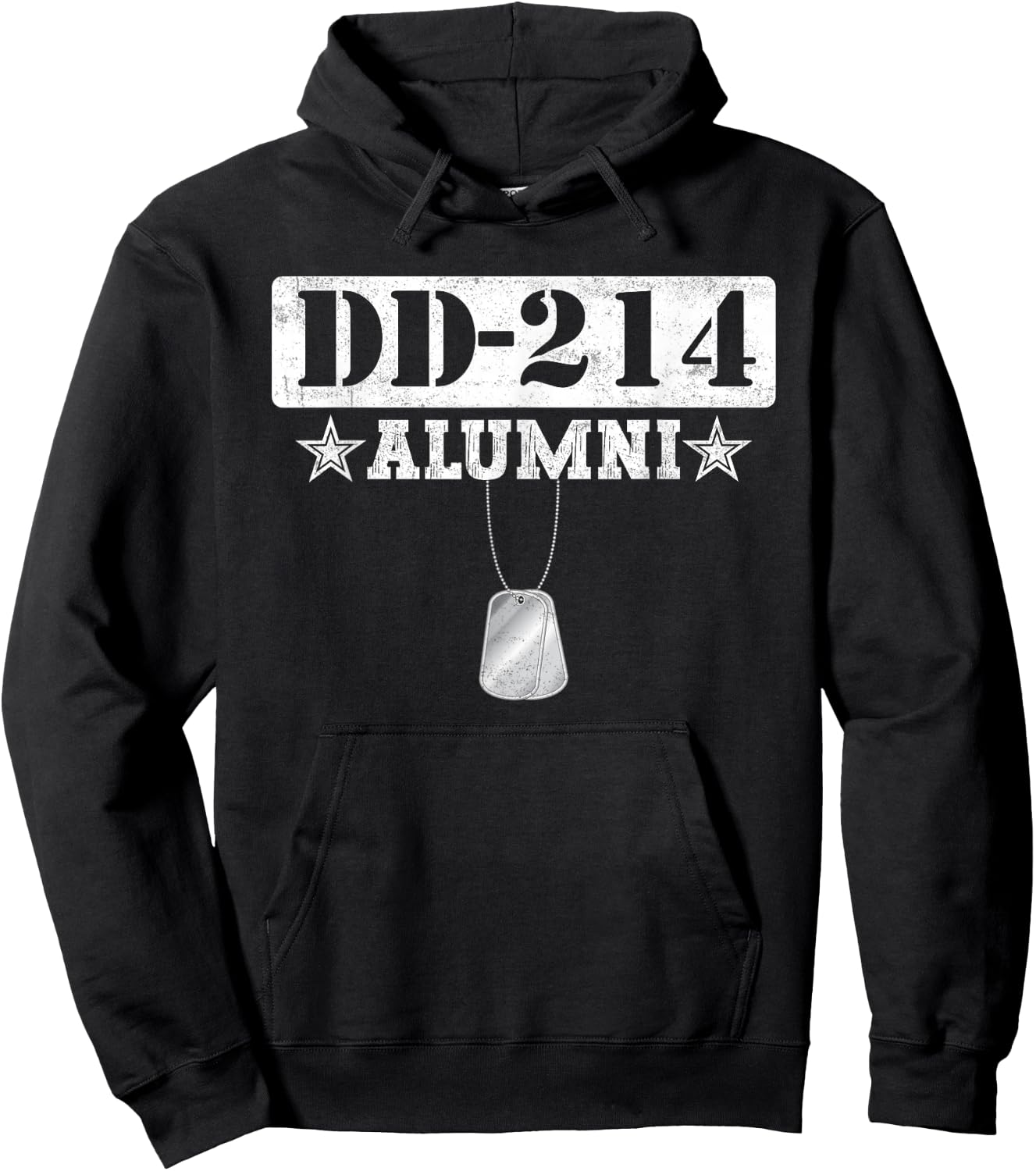 DD-214 Alumni Veterans Patriotic US American Army Hoodie - Hoodie | Black