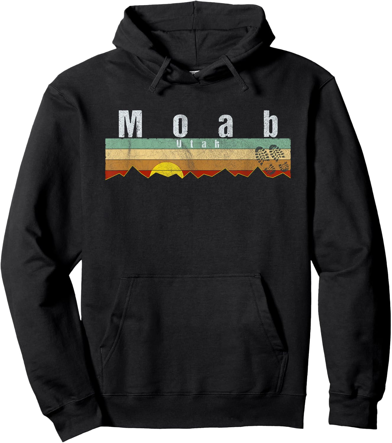 Moab, Utah - Vintage Moab Gift Hoodie - Hoodie | Black