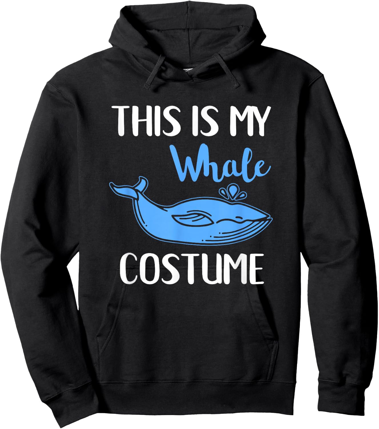 This Is My Whale Costume Funny Halloween Animal Hoodie - Hoodie | Black