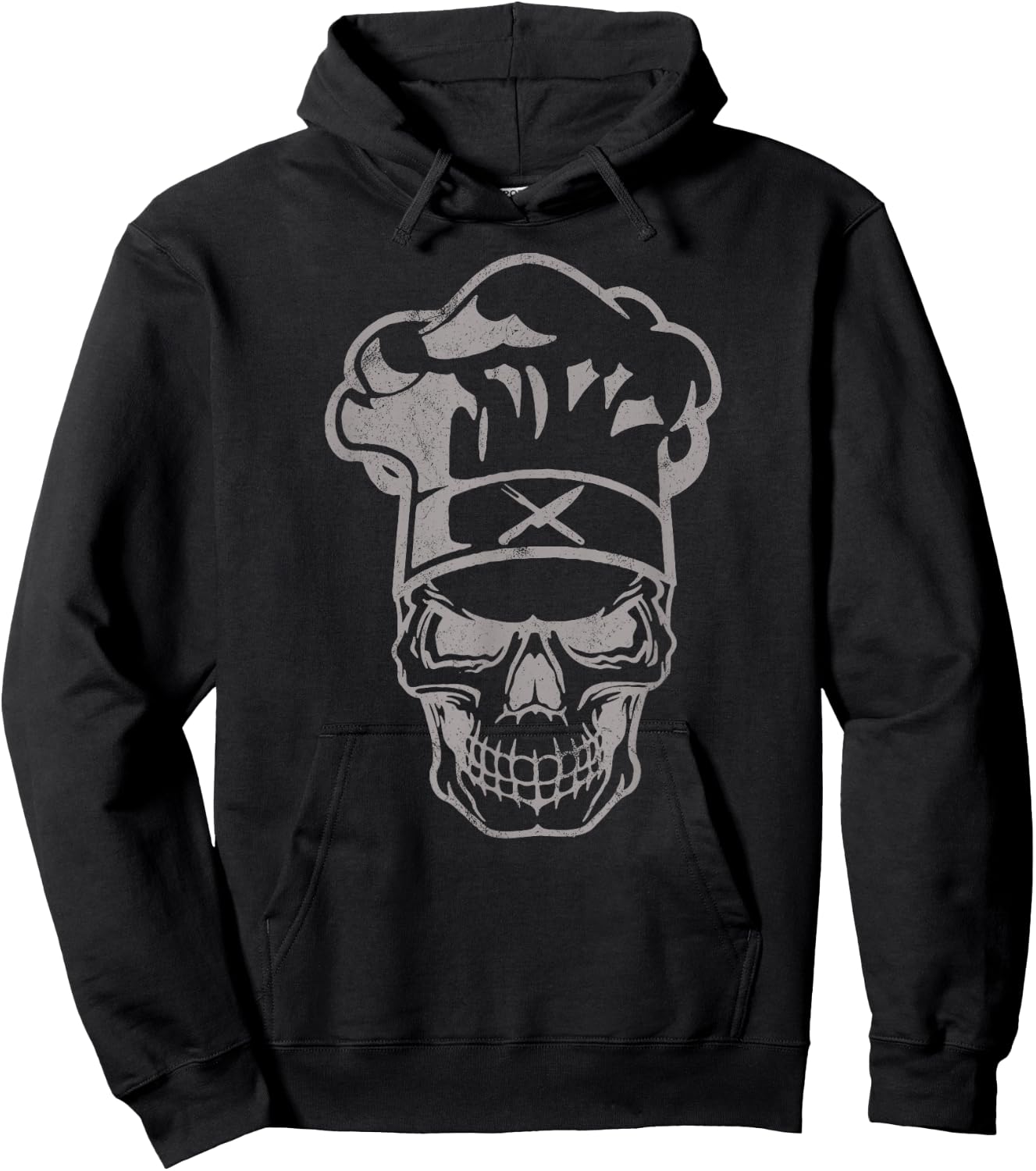 Chef Skull Chef's Hat Cooking Chef Gift Hoodie - Hoodie | Black
