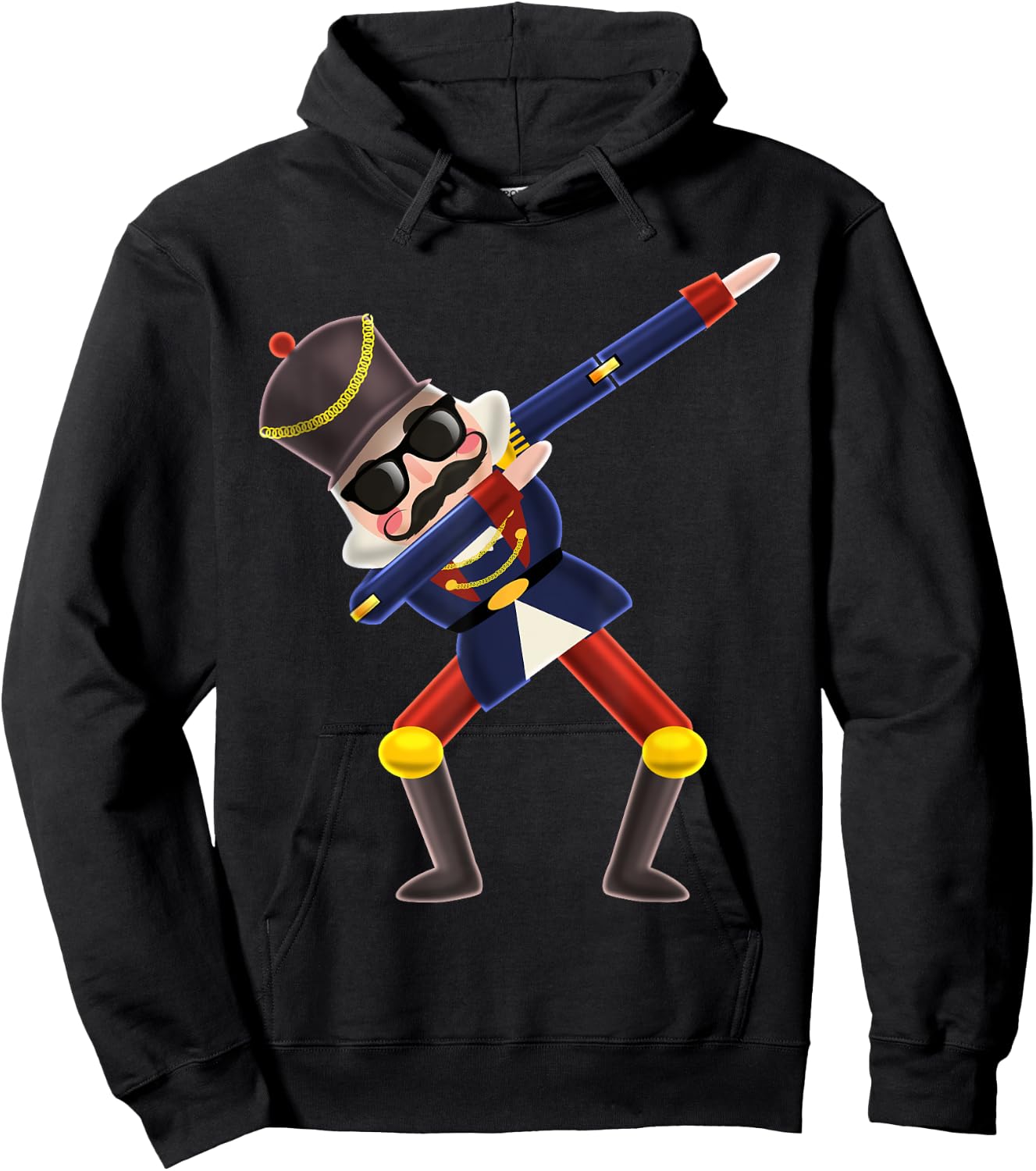 Dabbing Nutcracker Christmas Shirt Nutcracker Christmas Gift Hoodie - Hoodie | Black