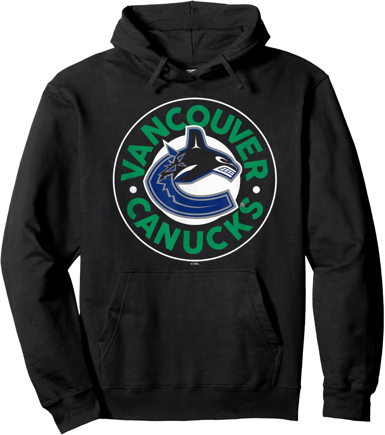Vancouver Canucks Symbol Navy Blue Officially Licensed Hoodie - Hoodie | Black