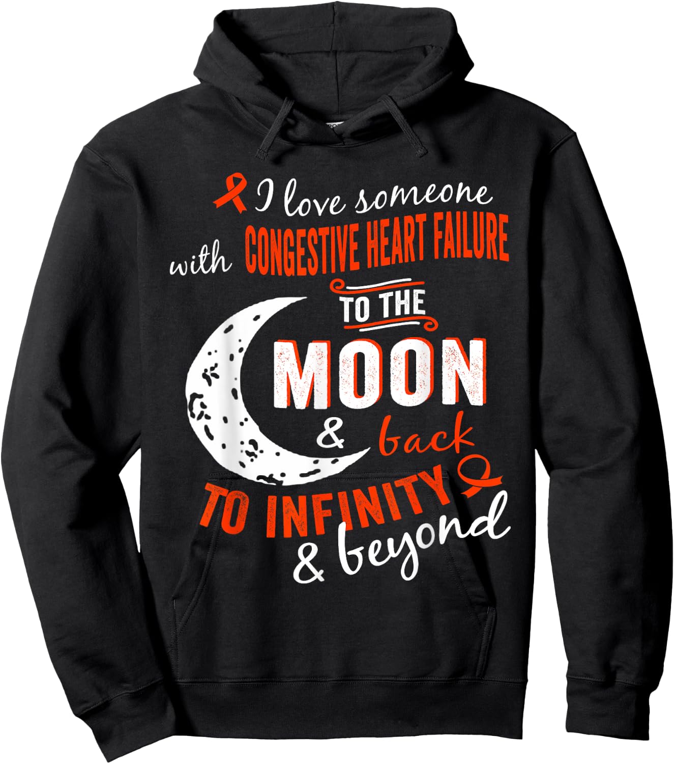 Congestive Heart Failure Awareness Shirt /Women Hoodie - Hoodie | Black