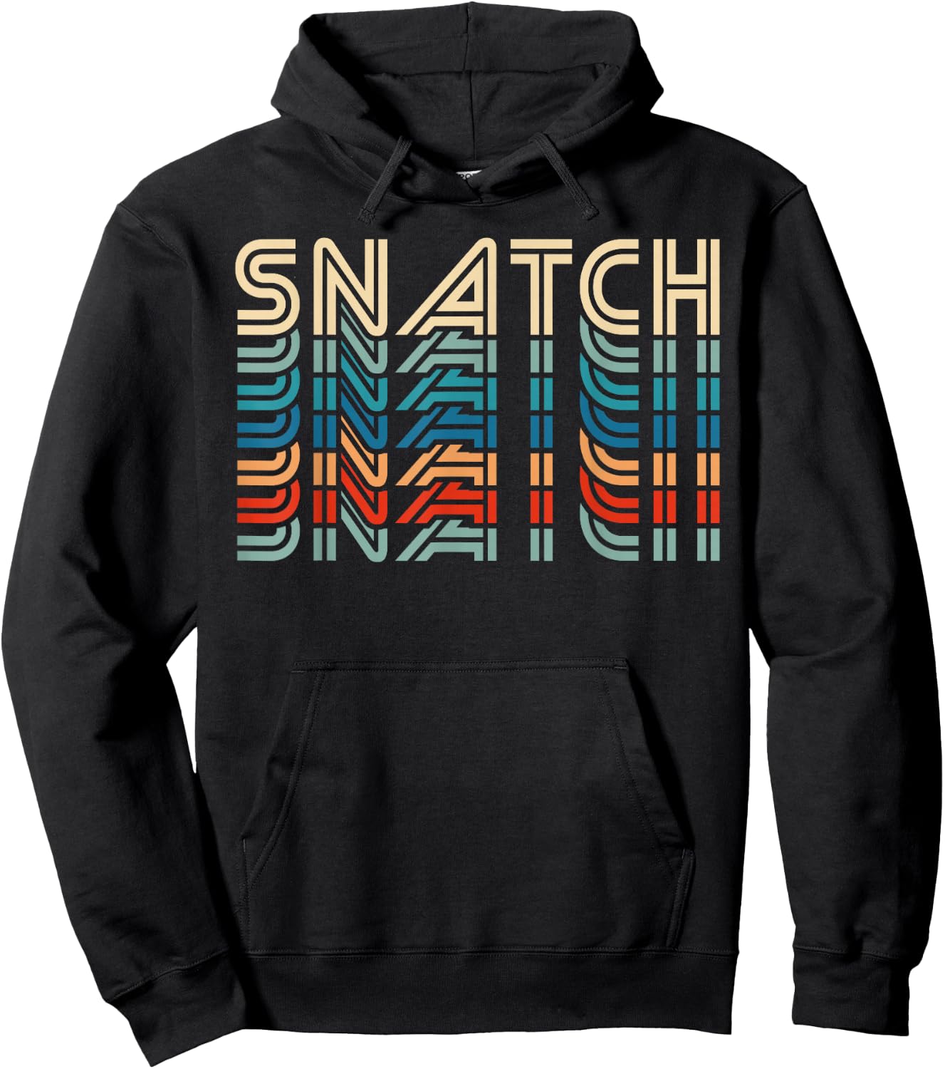 Snatch Retro Vintage Funny Fitness Workout Gym Exercise Hoodie - Hoodie | Black