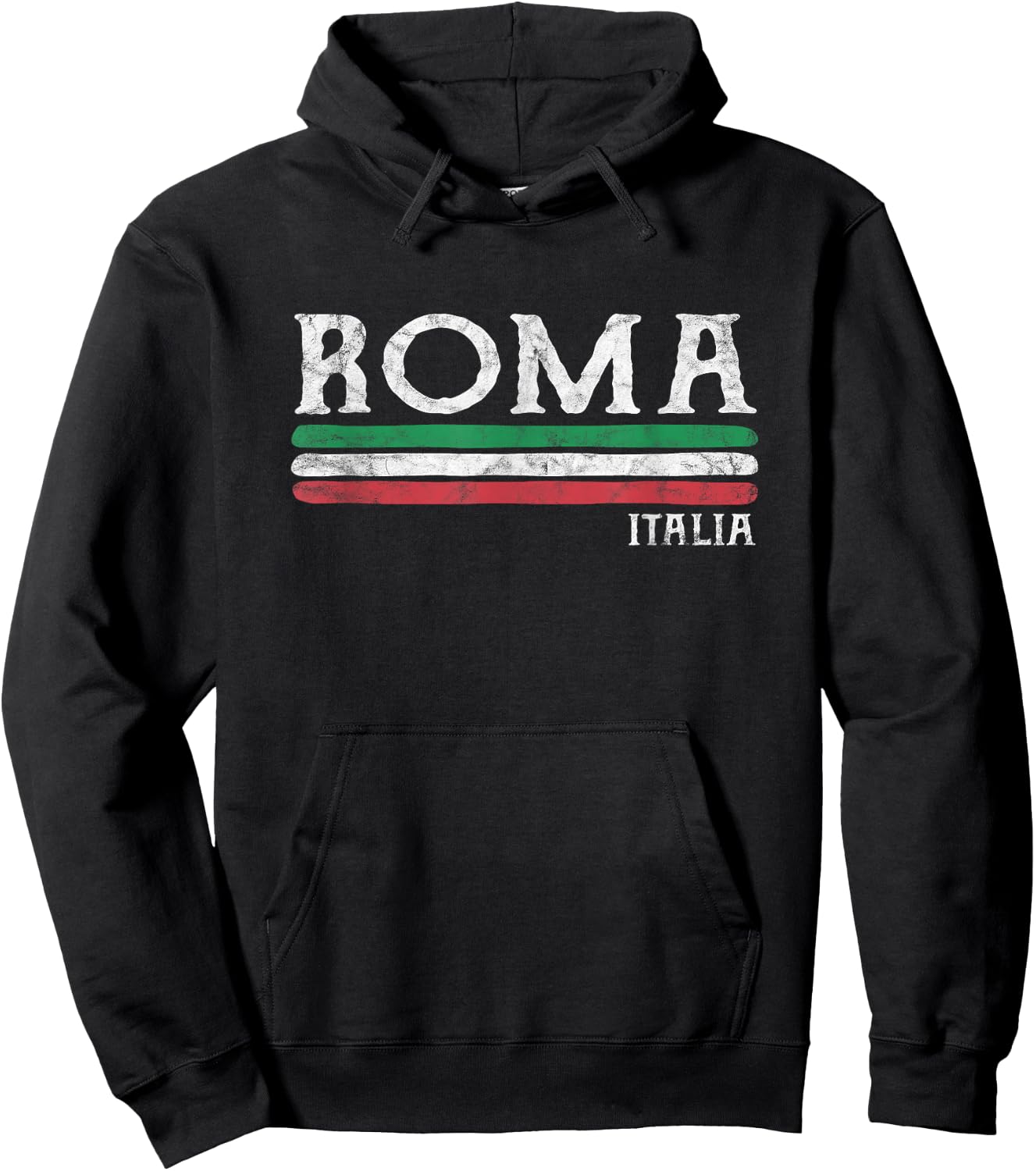 Rome Italy Italian Flag Souvenirs Gift Hoodie - Hoodie | Black
