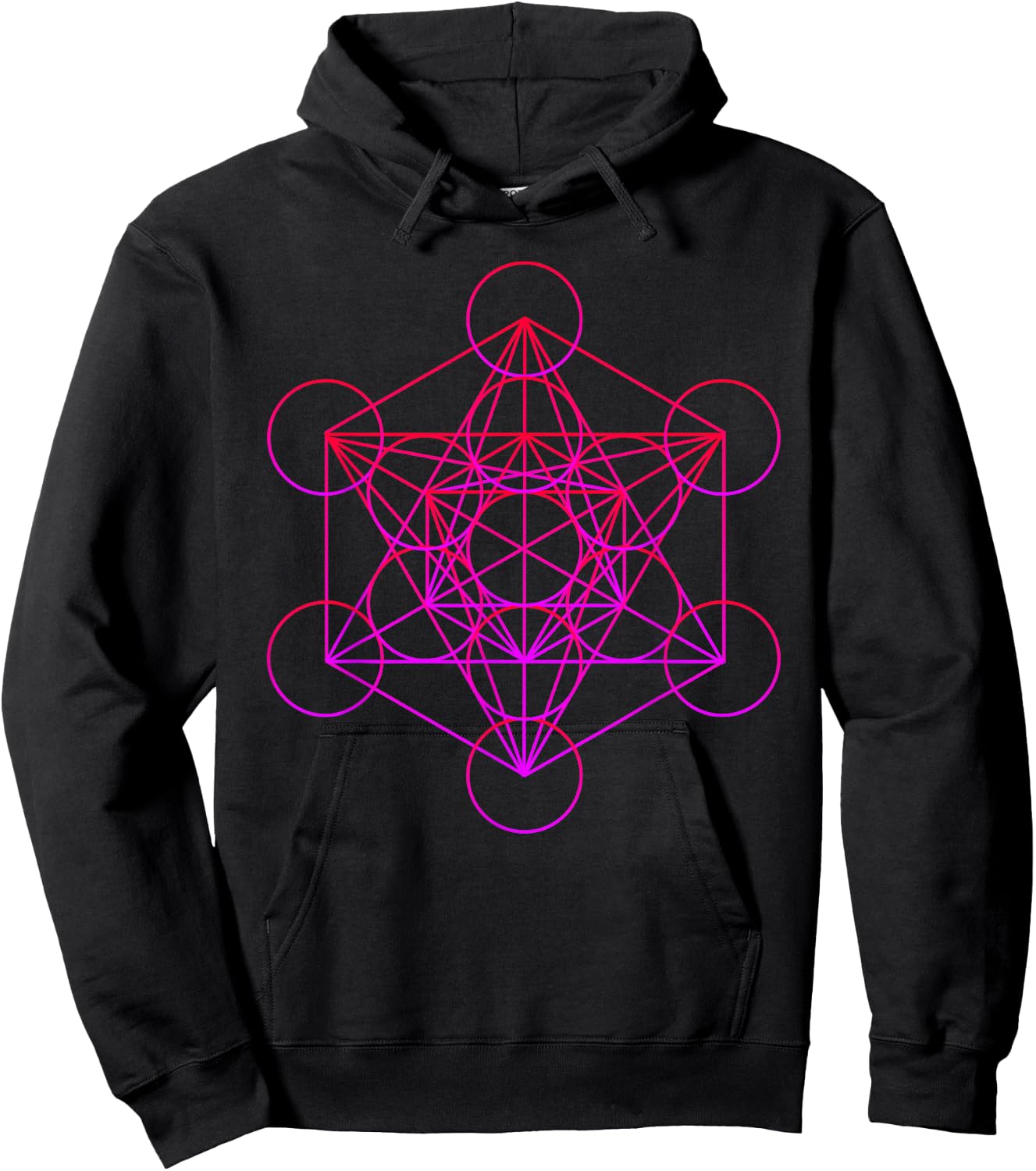 Dodecahedron Sacred Geometry Hoodie - Hoodie | Black