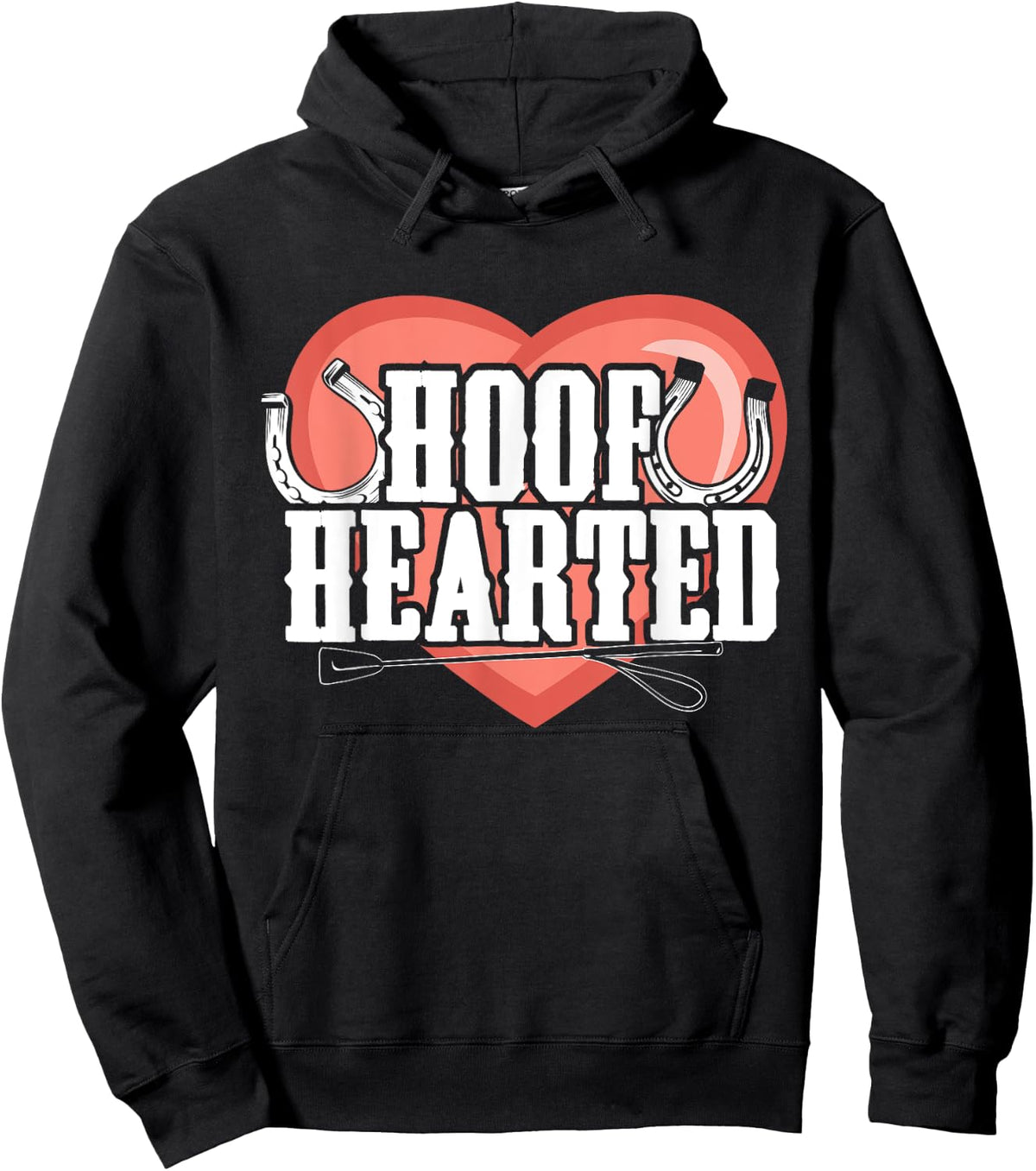 Horse Fans Hoof Hearted Hoodie - Hoodie | Black