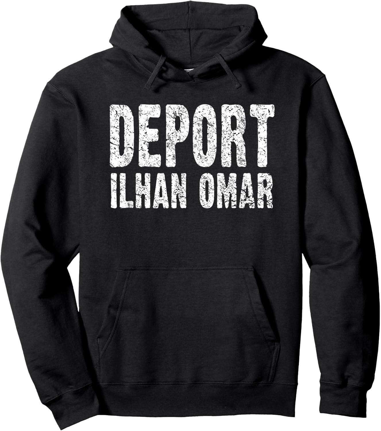 Anti Ilhan Omar, Funny Conservative Republican Gag Gift Hoodie - Hoodie | Black