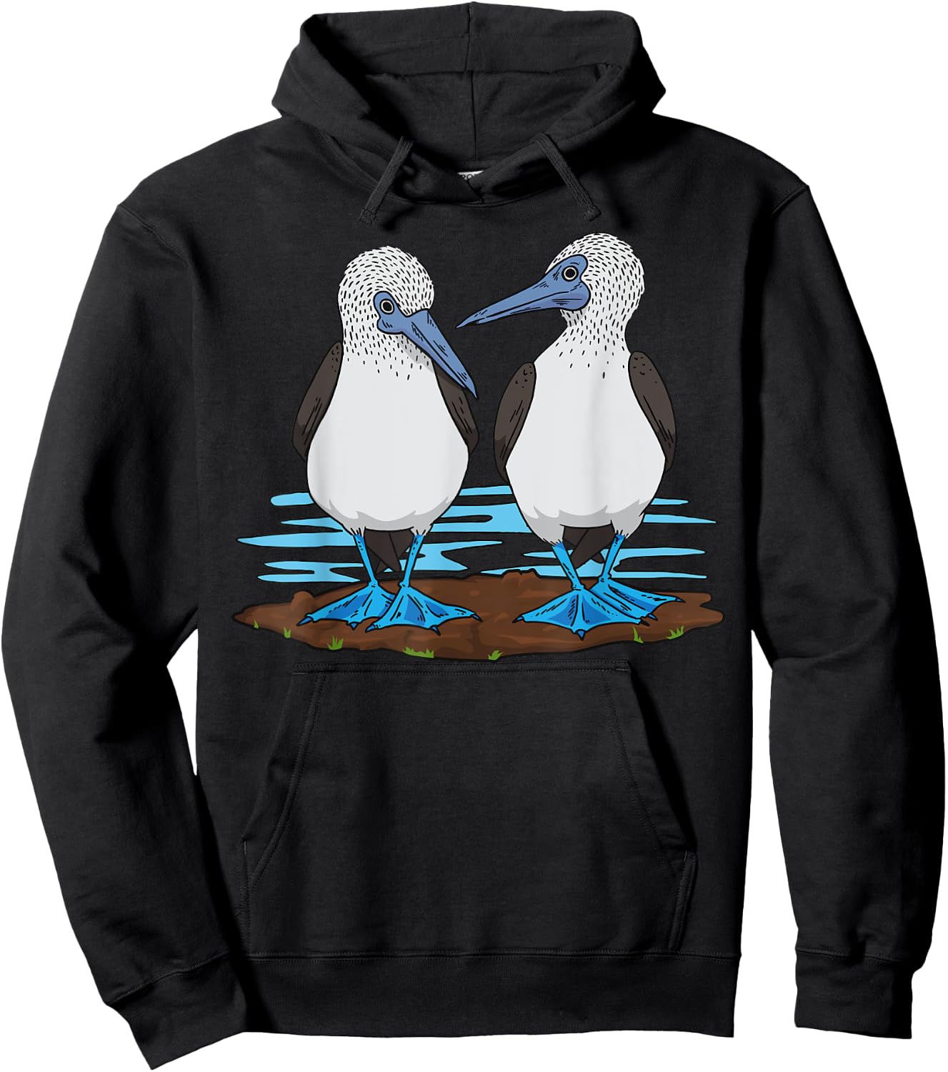 Seabirds Blue-footed Booby Bird Hoodie - Hoodie | Black