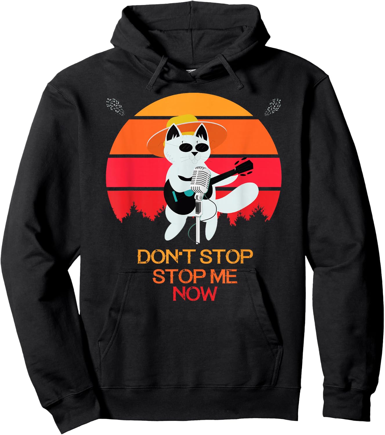 Cat Don't stop me now Cat funny Hoodie - Hoodie | Black