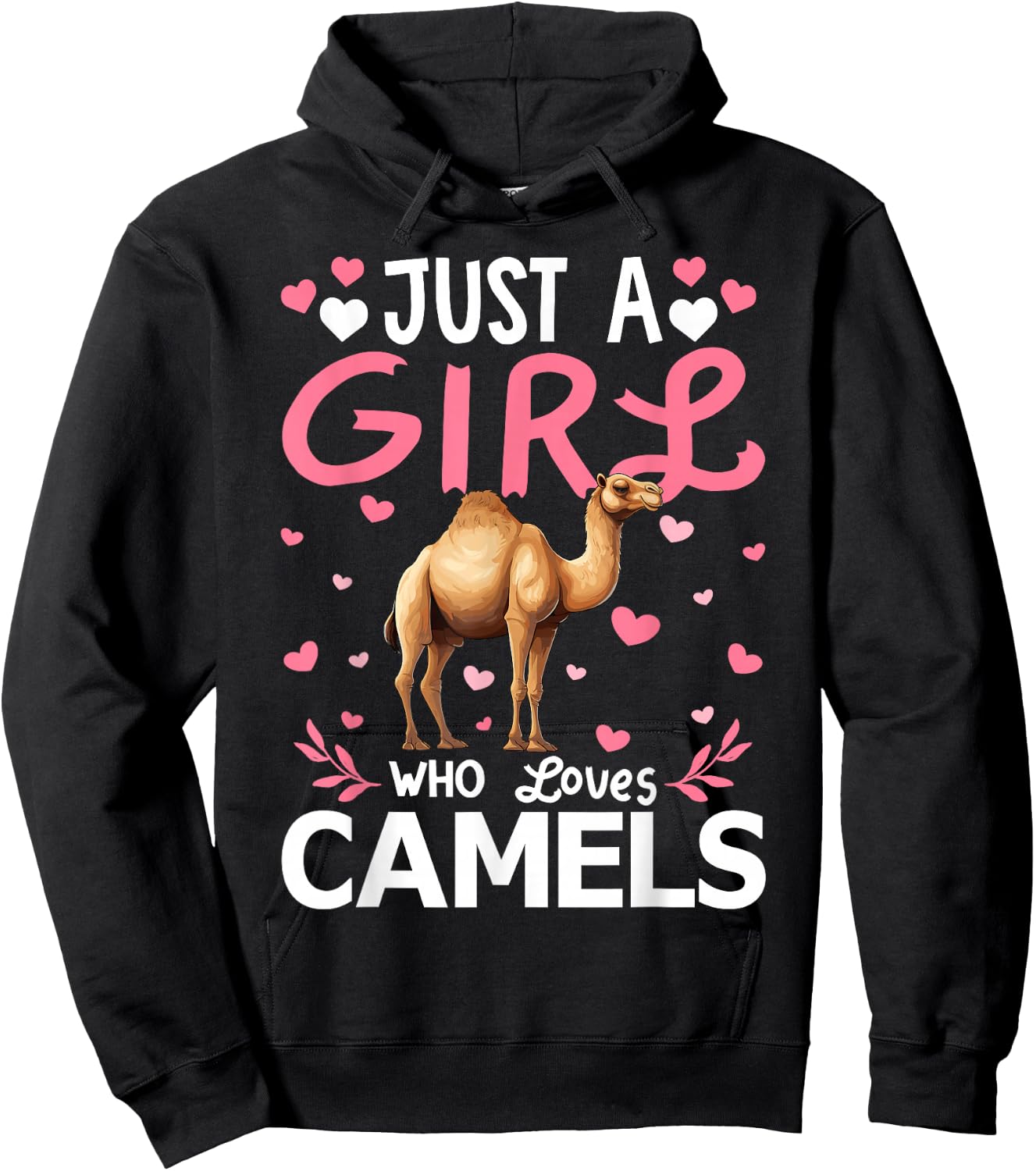 Camel Lover Just A Girl Who Loves Camels Hoodie - Hoodie | Black