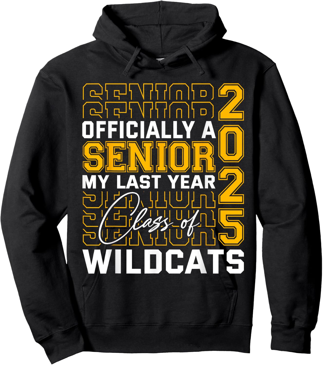 Dallastown Area Wildcats Officially a Senior Class of 2025 Hoodie - Hoodie | Black