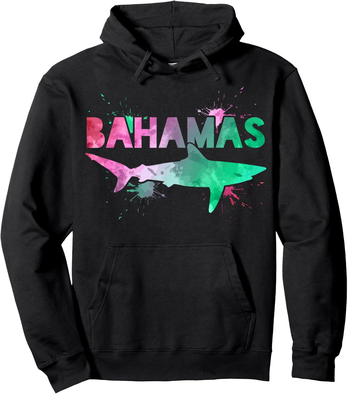 Bahamas Shark Diving Surfer Souvenir Gift Hoodie - Hoodie | Black