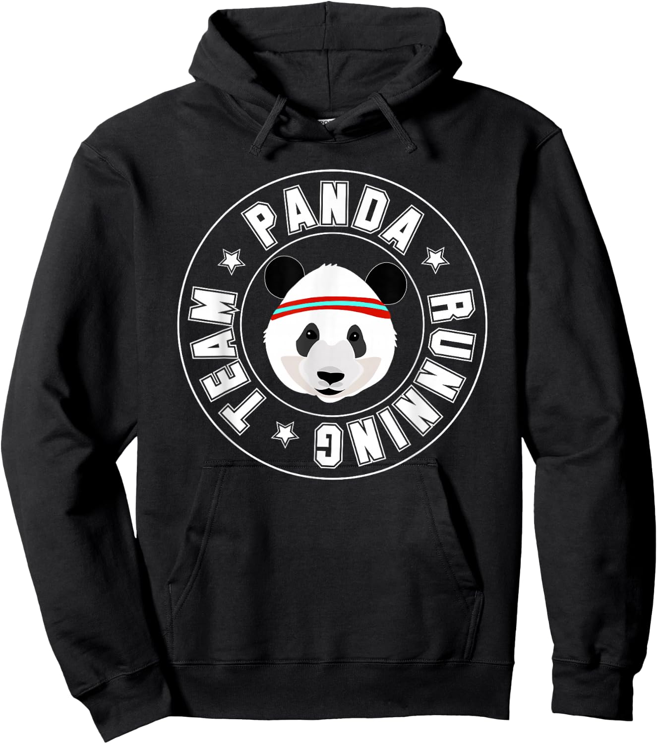 Panda Running Team T Shirt Hoodie - Hoodie | Black