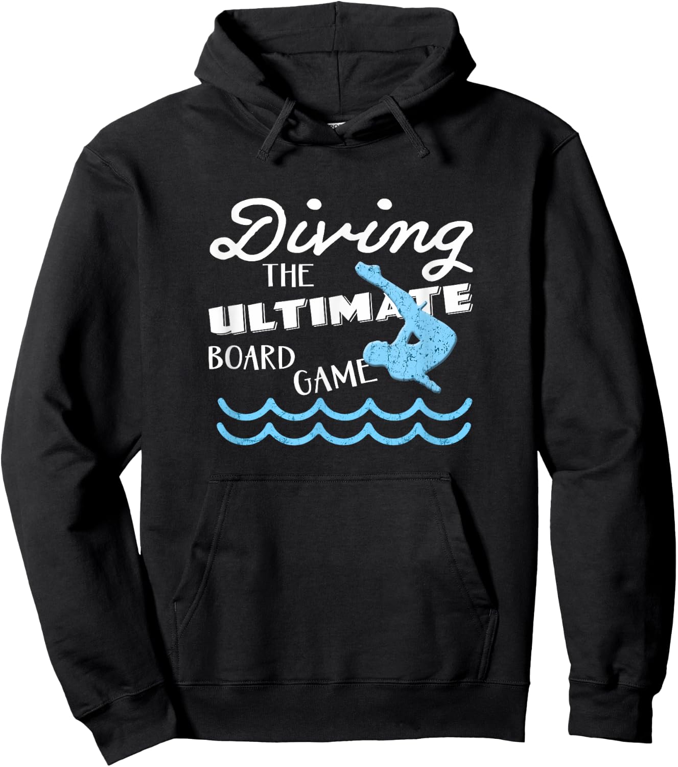 Funny Springboard Divers & Diving Board Game Boys Gift Hoodie - Hoodie | Black