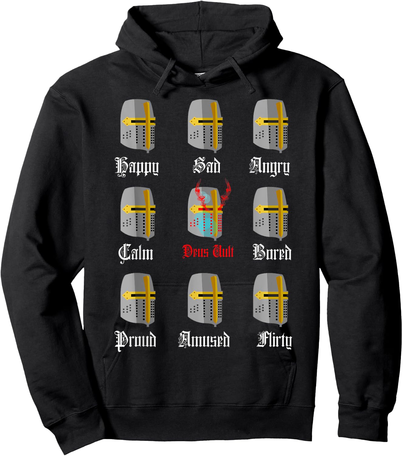Knight Templar Moods Hoodie - Hoodie | Black