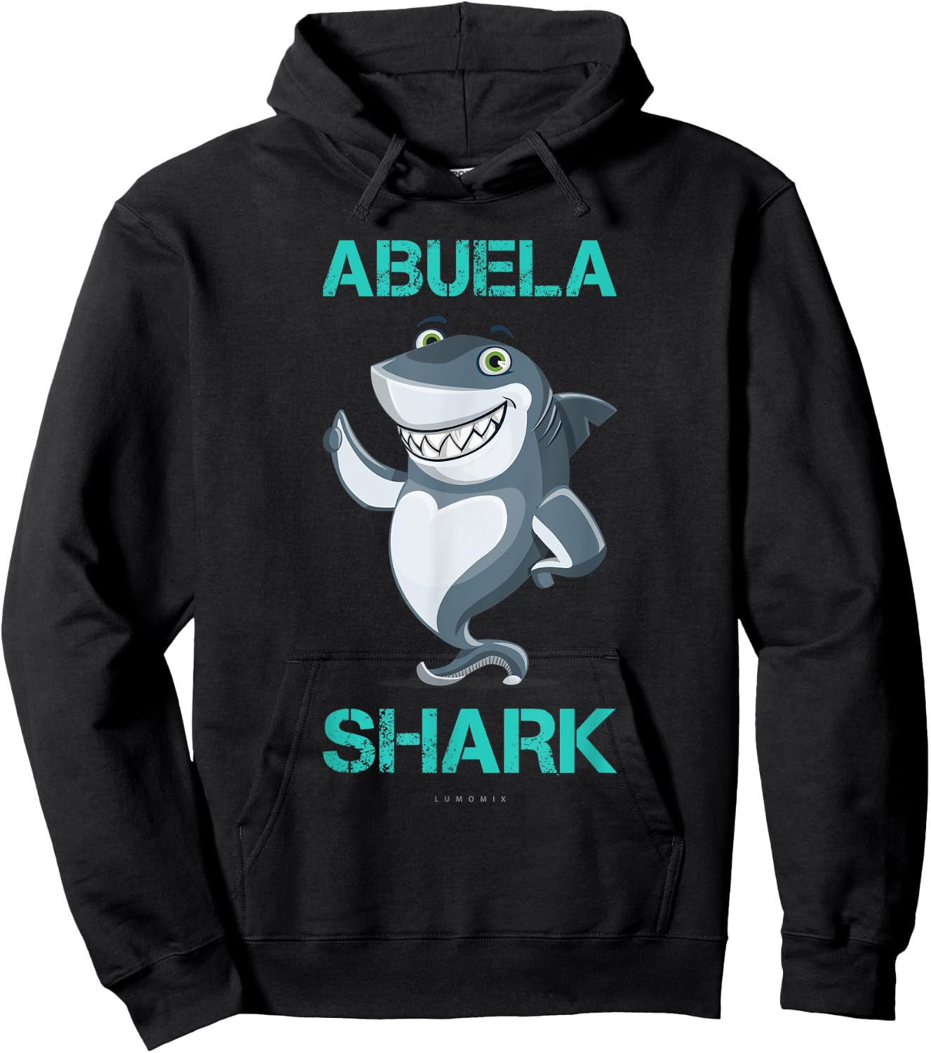 Abuela Shark Shirts: Funny Spanish Gift Hoodie - Hoodie | Black