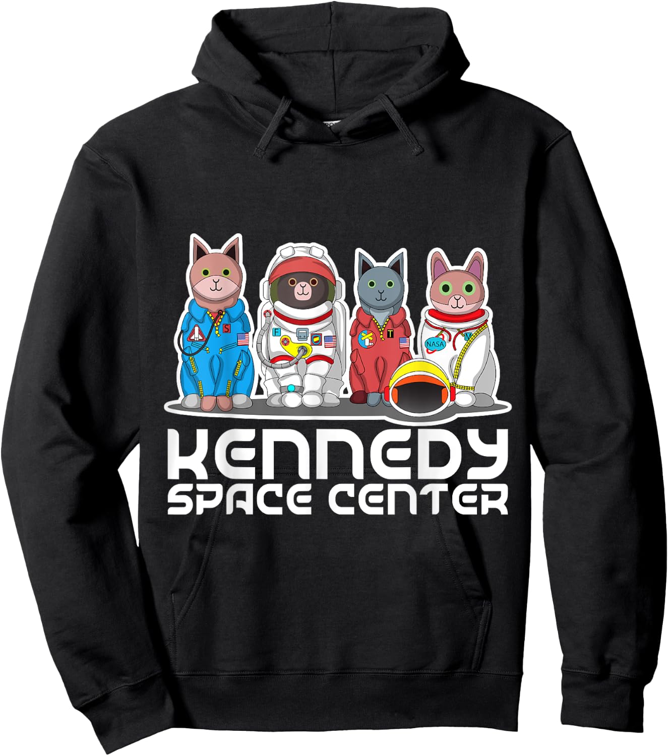 Cat Kennedy Space Center Shirt Hoodie - Hoodie | Black