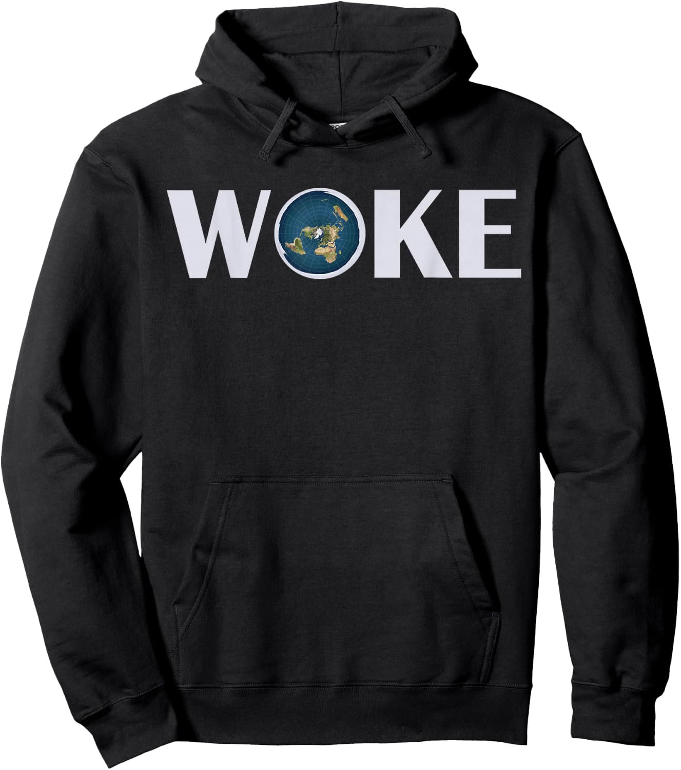 Woke T Shirt Flat Earth Society Planet Women Gift Hoodie - Hoodie | Black