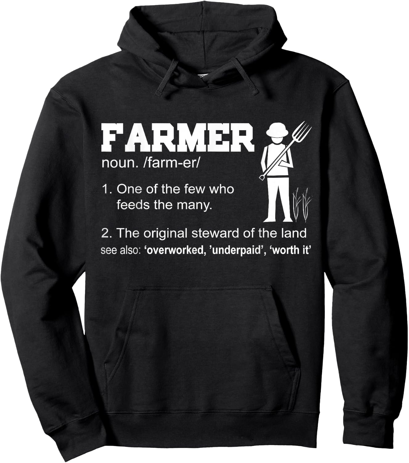 Farmer Funny - One Of The Few Who Feeds The Many Hoodie - Hoodie | Black