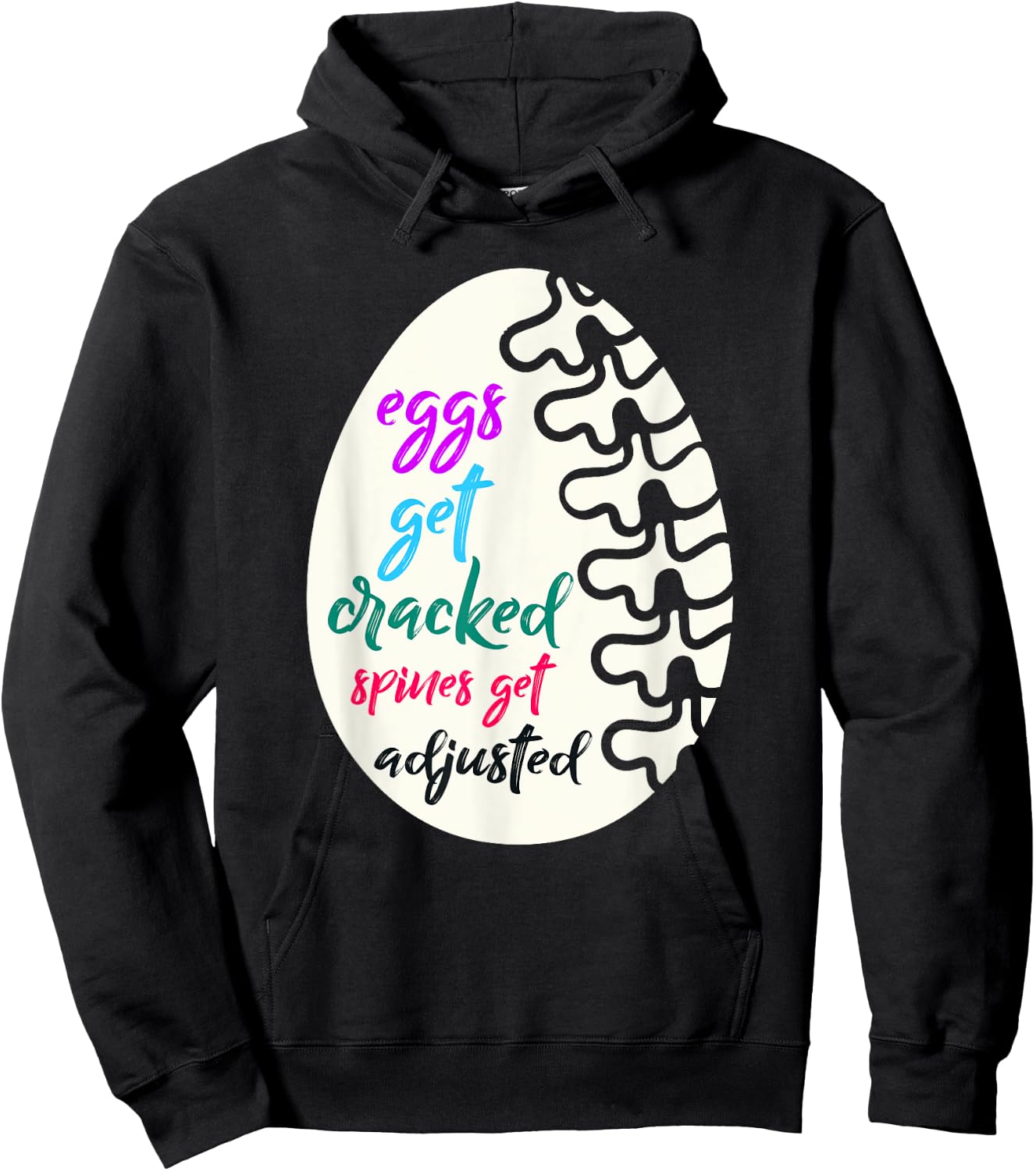 Funny Chiropractor Spines Get Adjusted Hoodie - Hoodie | Black