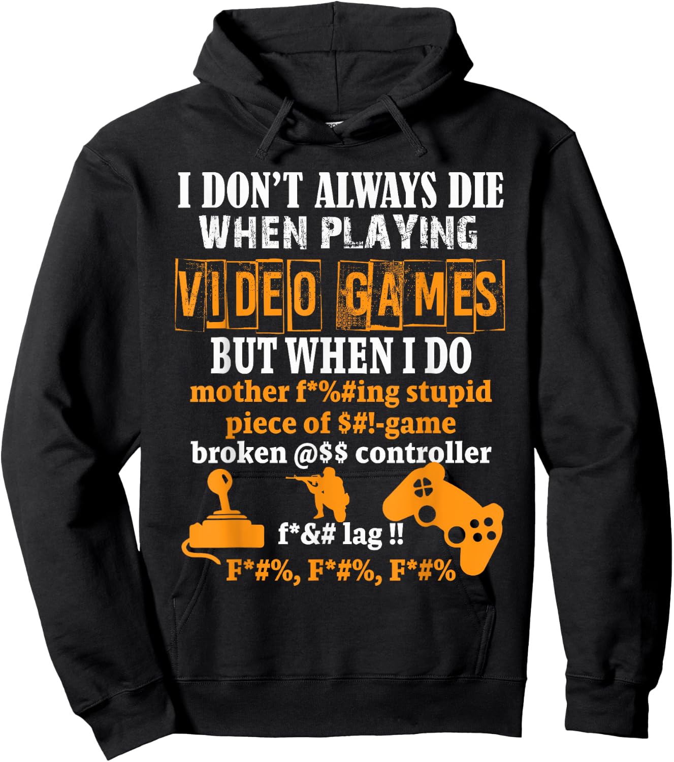 Video Games Funny Gamer for Console Gaming Fans Hoodie - Hoodie | Black