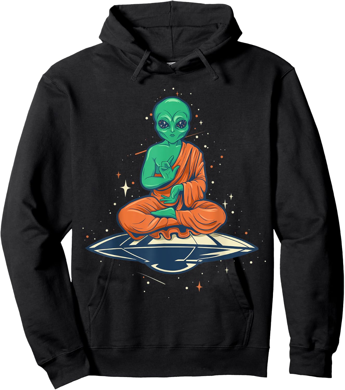 Alien Buddha Hoodie - Hoodie | Black