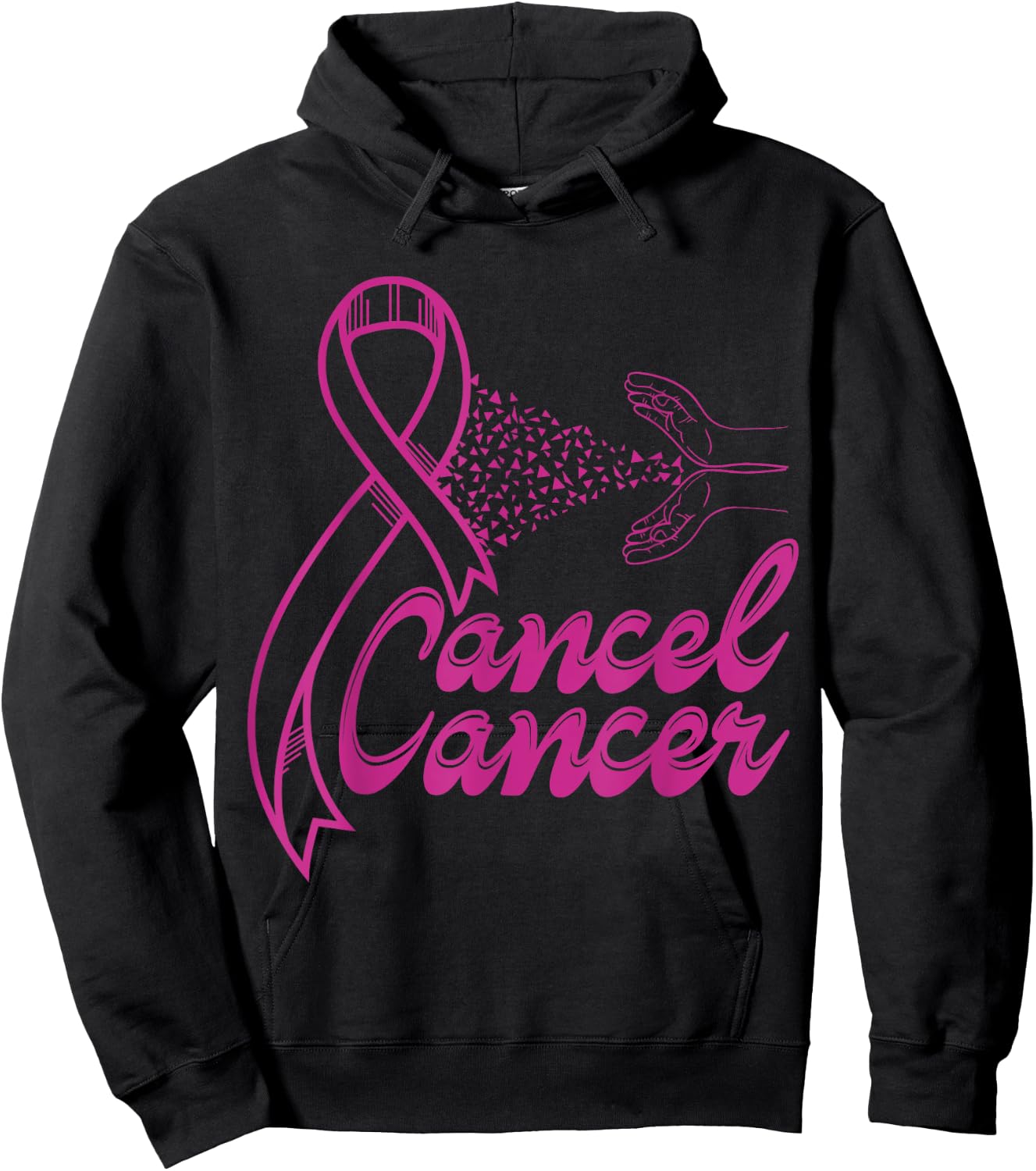 Cancel Cancer Hoodie - Hoodie | Black