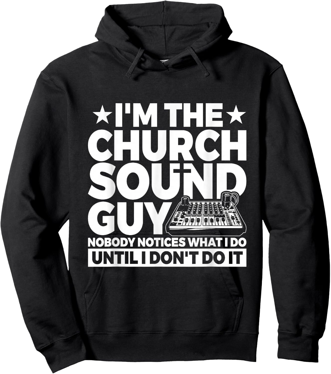 Church Sound Technician Design for a Church Sound Tech Hoodie - Hoodie | Black