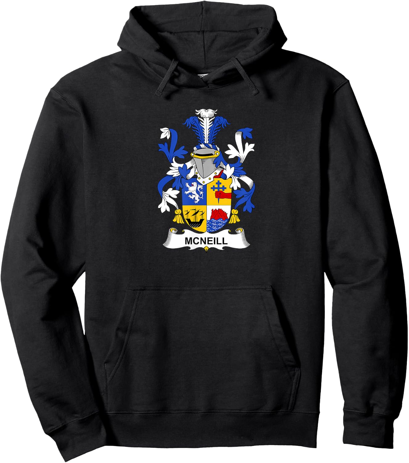 McNeill Coat of Arms - Family Crest Shirt Hoodie - Hoodie | Black