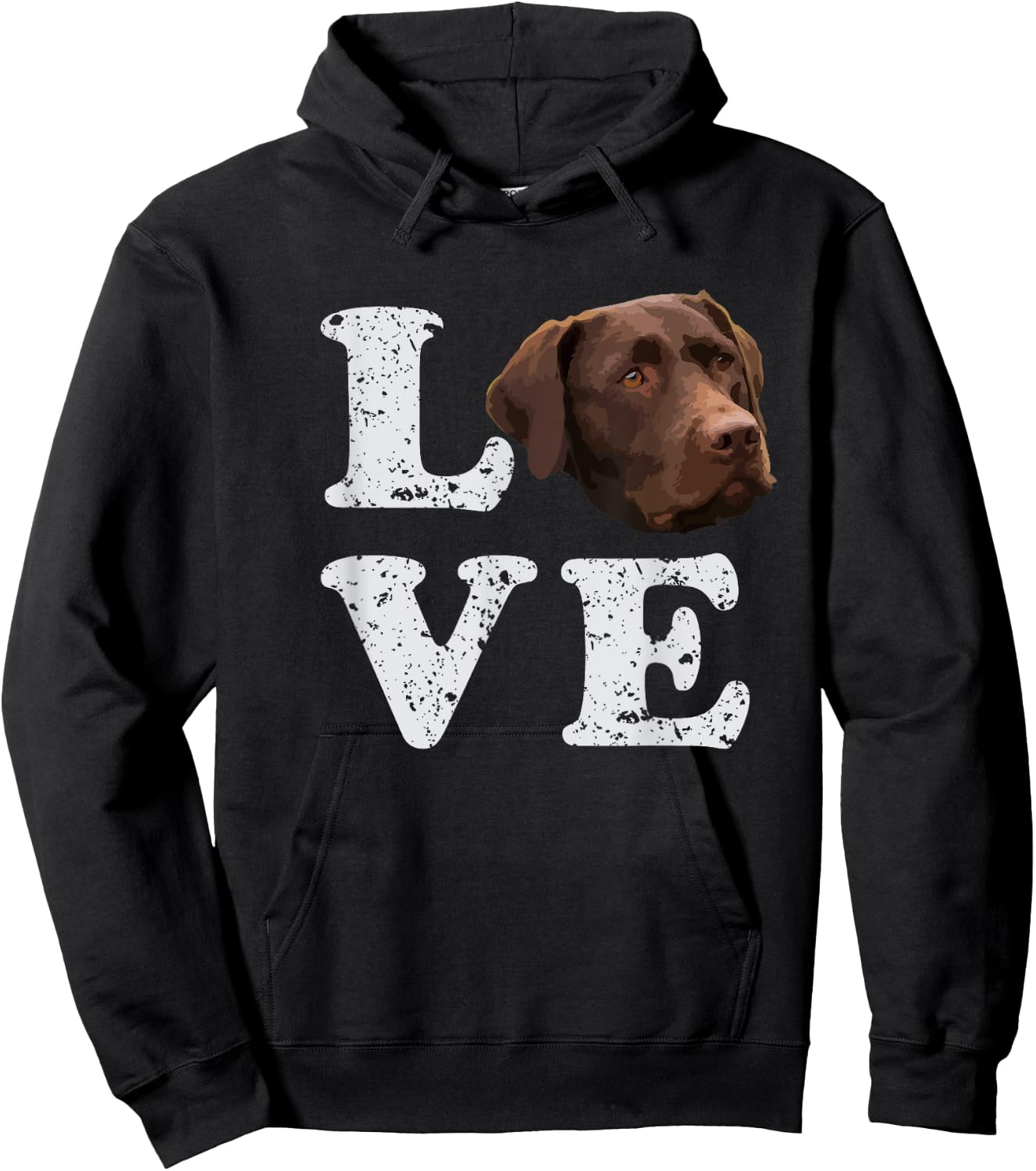 I Love My Chocolate Lab | Labrador Retriever Dog Women Girls Kids Hoodie - Hoodie | Black
