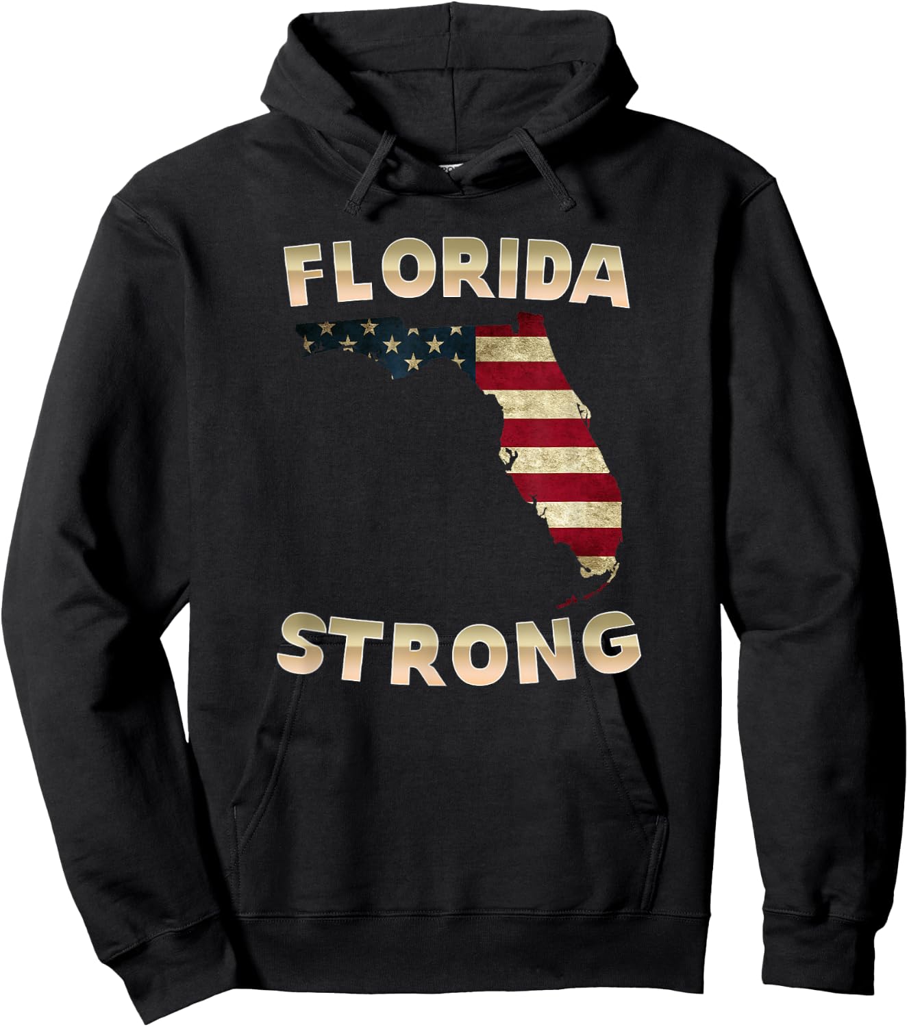 Florida Strong American Flag Cool FL Flags Women Hoodie - Hoodie | Black