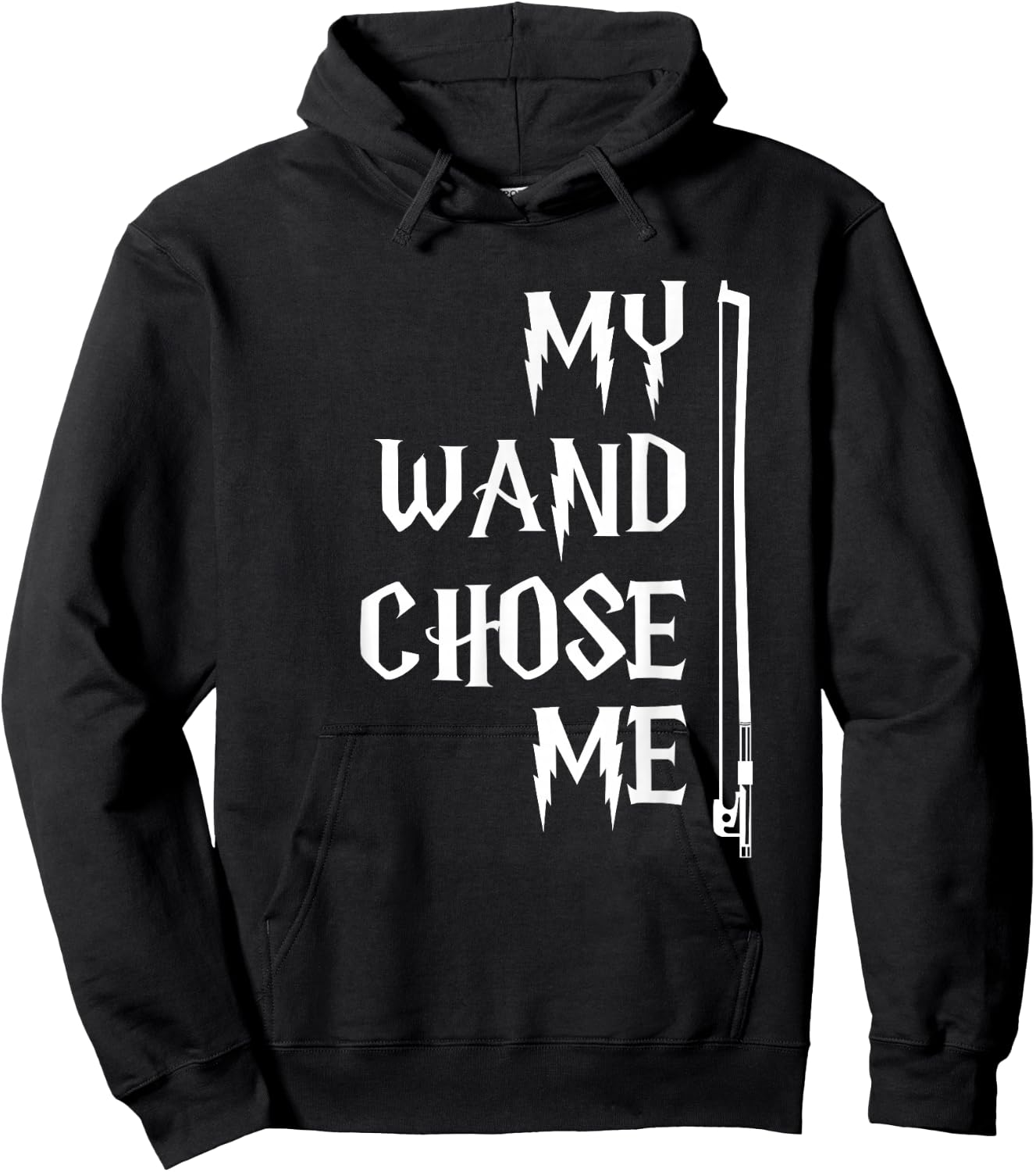 String Bow Violin For Orchestra (My Wand Chose Me) Hoodie - Hoodie | Black
