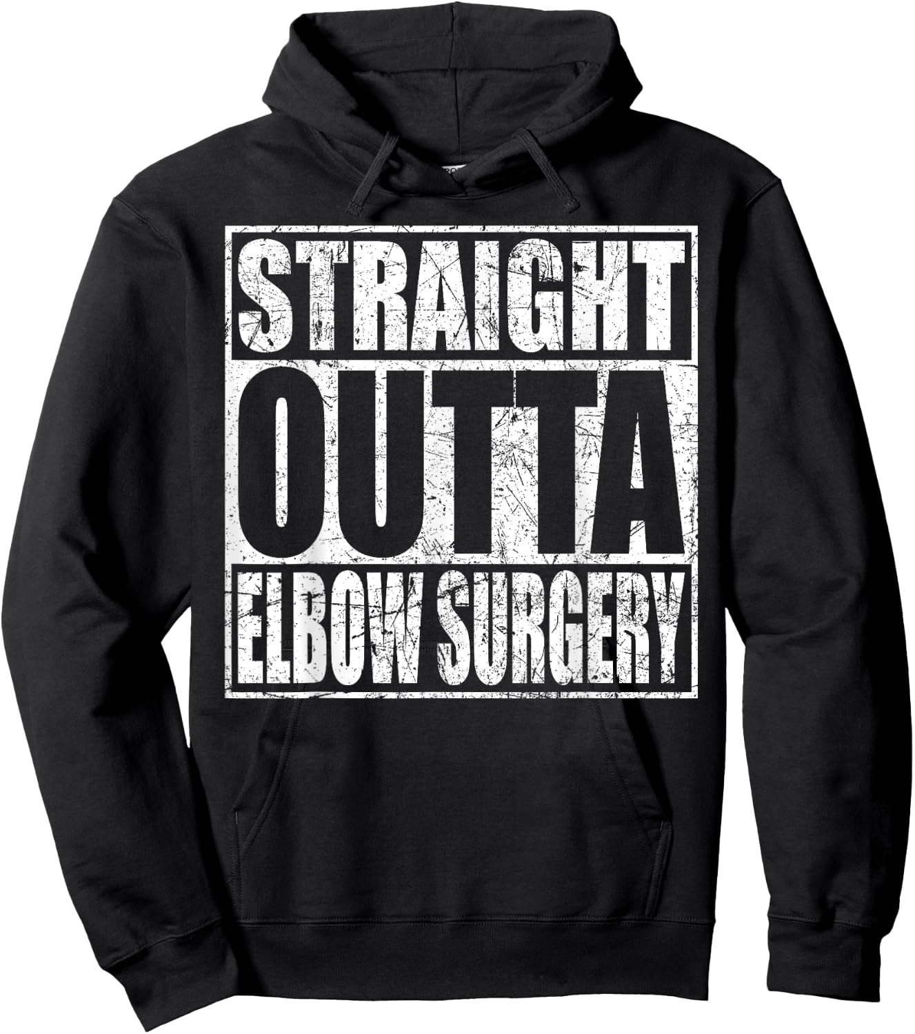 Elbow Surgery T Shirt Broken Joint Replacement Recovery Gift Hoodie - Hoodie | Black