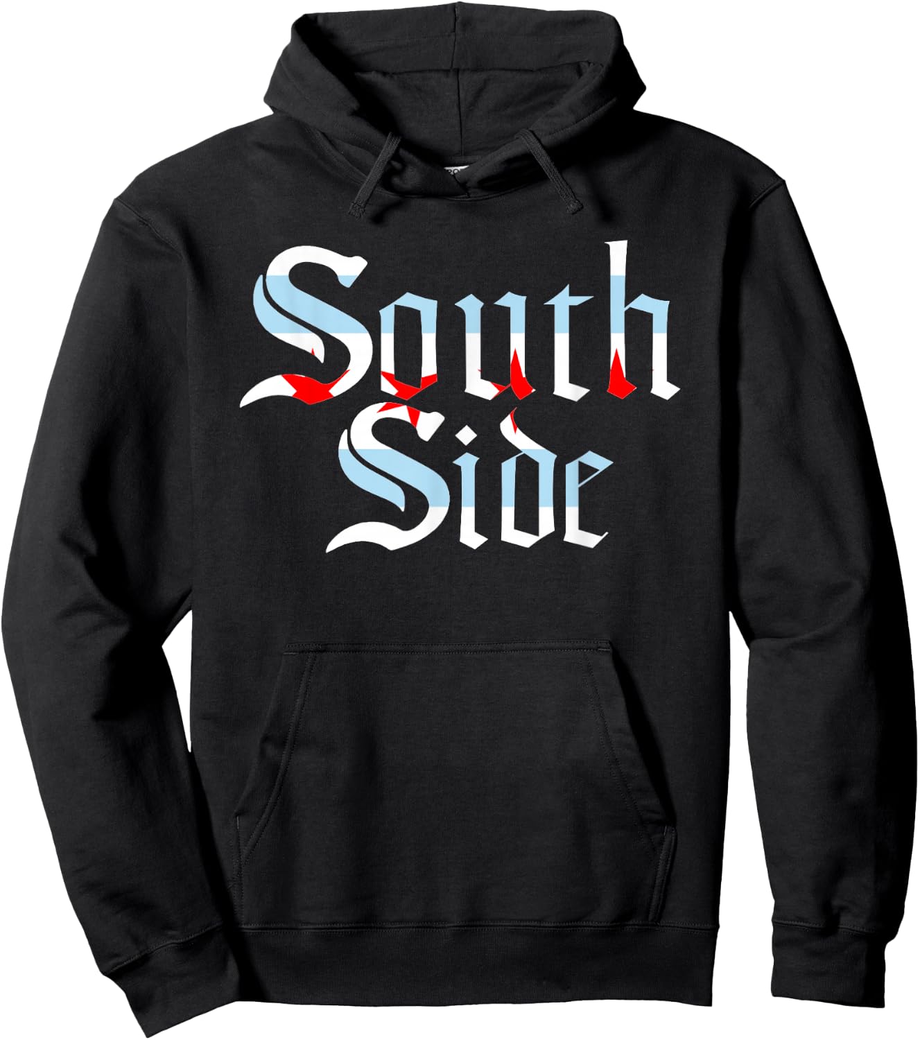 SOUTH SIDE Chicago Flag Local City Hoodie - Hoodie | Black