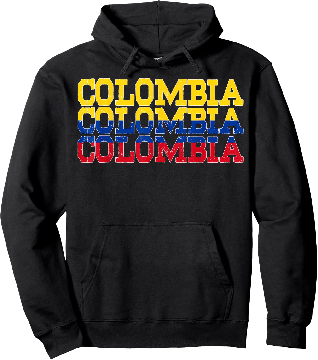 COLOMBIA | Colombian Flag Sports Lovers Hoodie - Hoodie | Black
