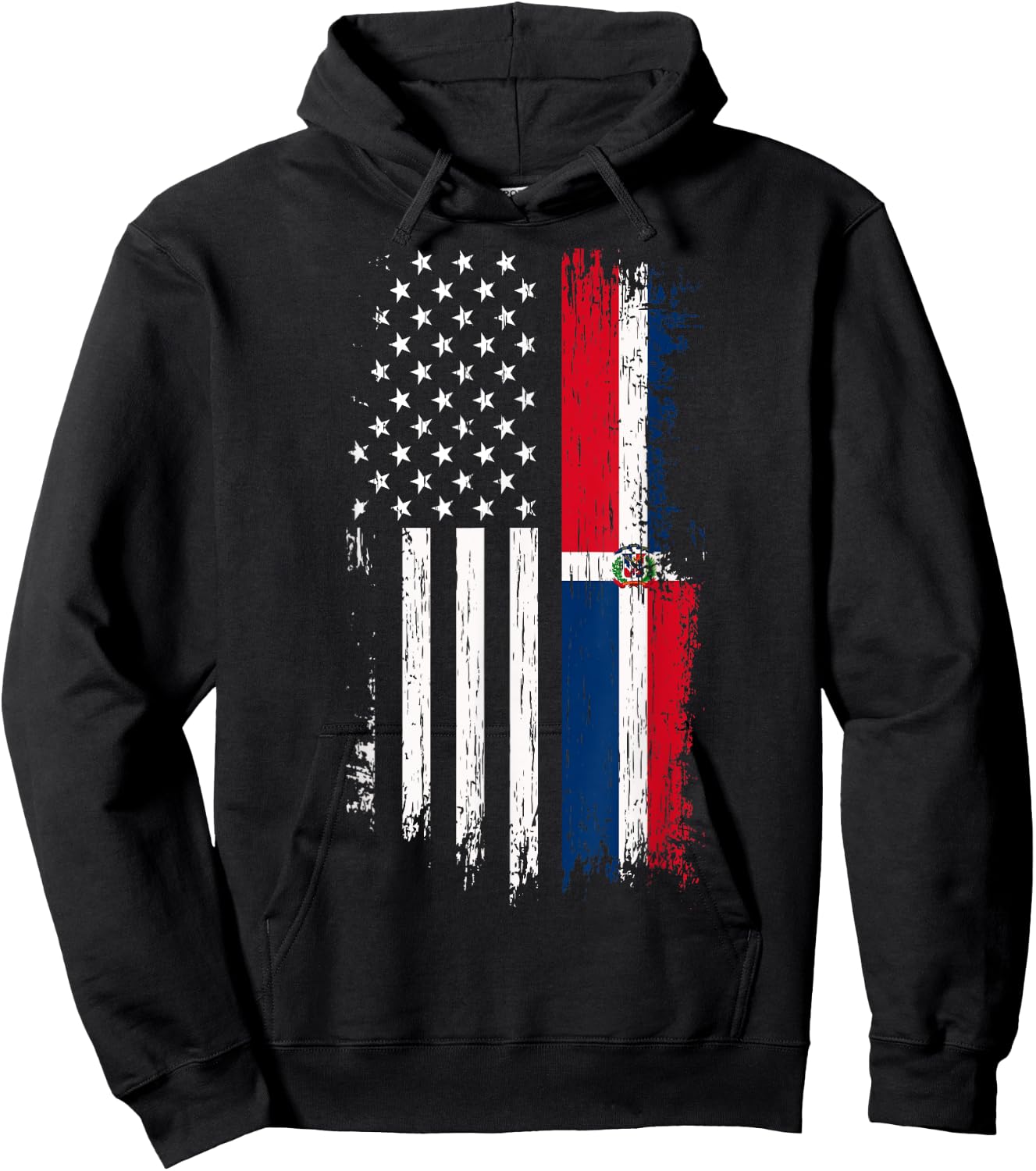 Dominican American Flag - Pride Dominica USA Shirt Hoodie - Hoodie | Black