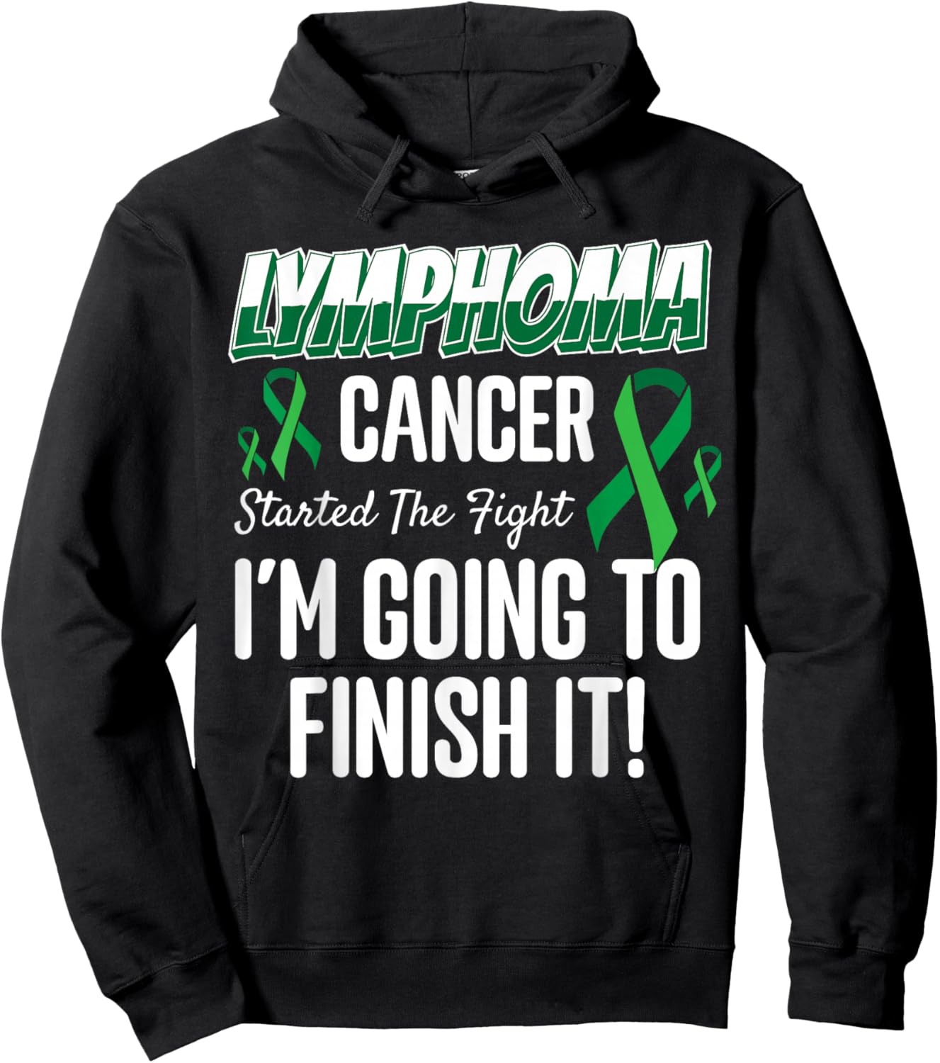 Lymphoma Cancer Started To Fight Hoodie - Hoodie | Black