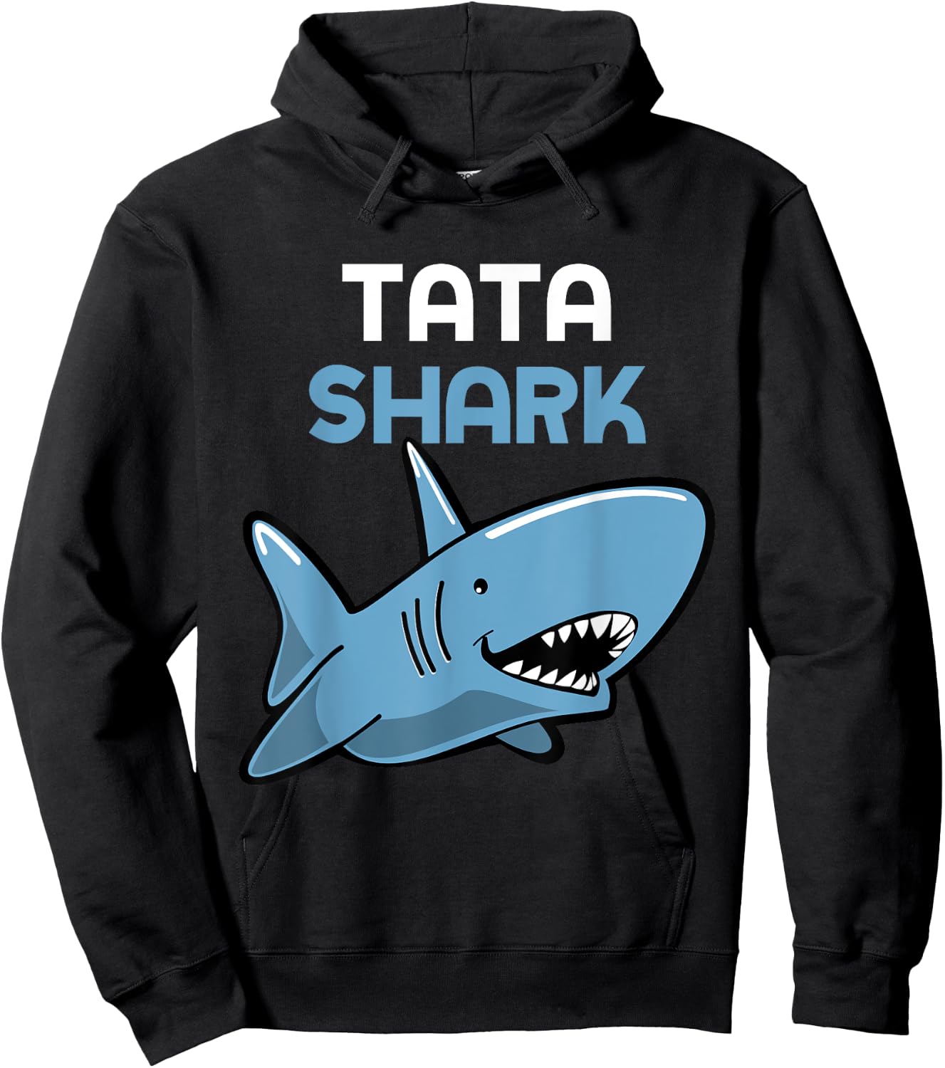 Tata Shark Funny Family Hoodie - Hoodie | Black
