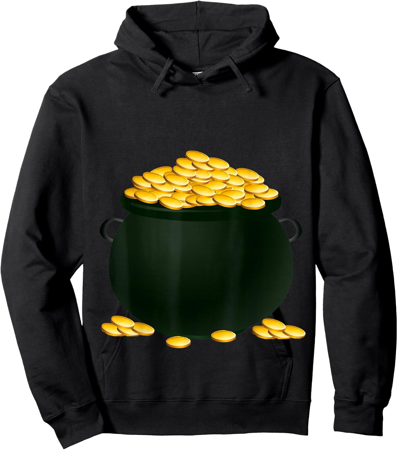 Pot of Gold Costume Holiday and Halloween Parties Hoodie - Hoodie | Black