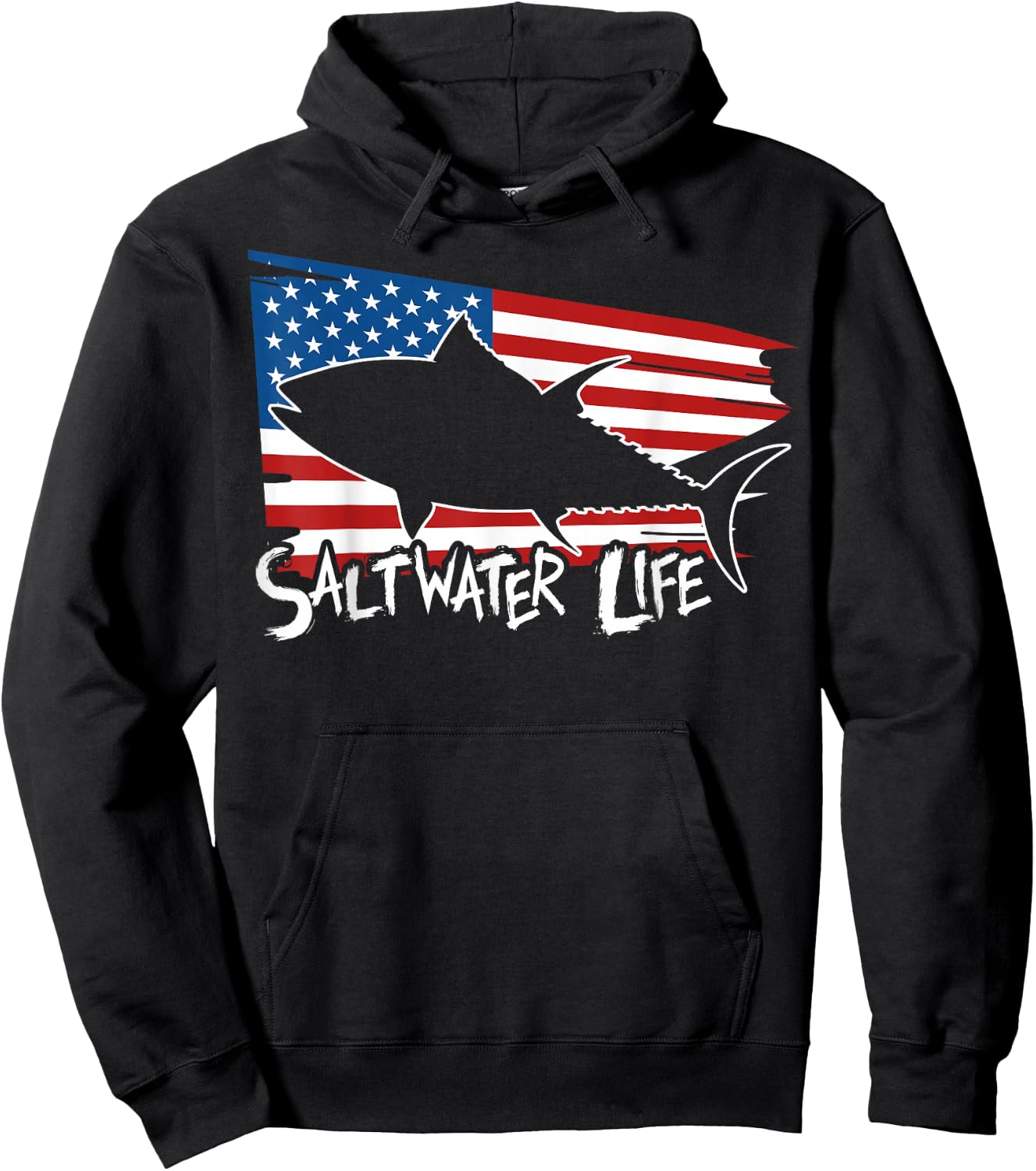 Saltwater Life - Fishing Shirts Hoodie - Hoodie | Black