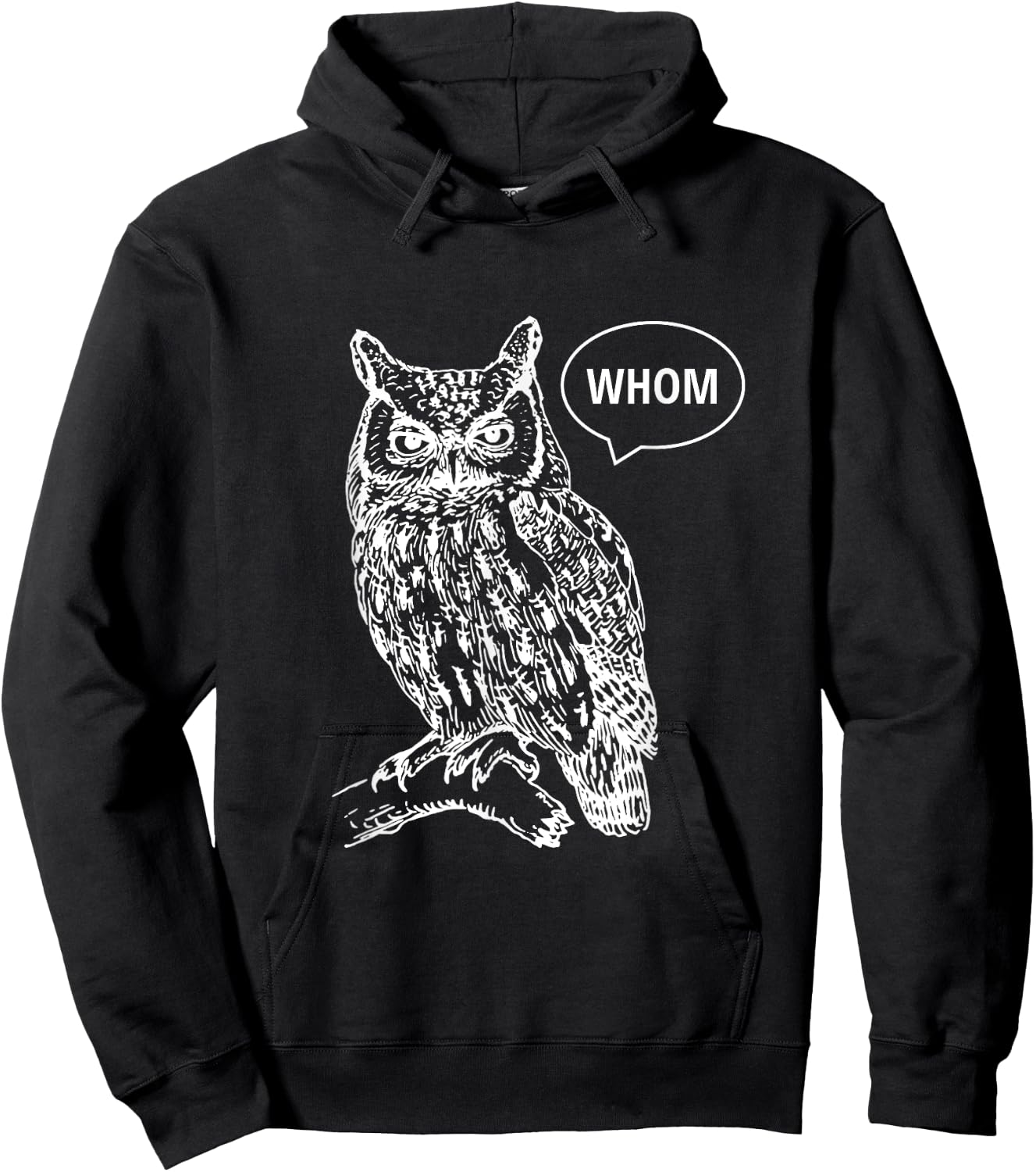Owl Whom Hoodie - Hoodie | Black