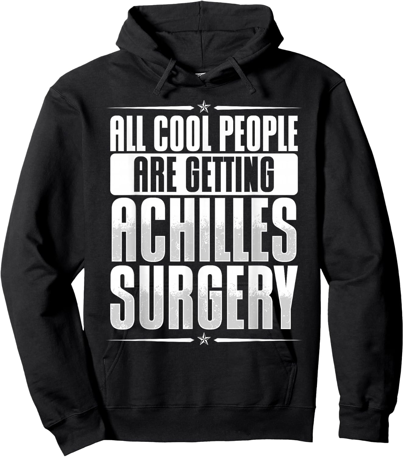 Achilles Repair Surgery Recovery Items Achilles Tear Hoodie - Hoodie | Black