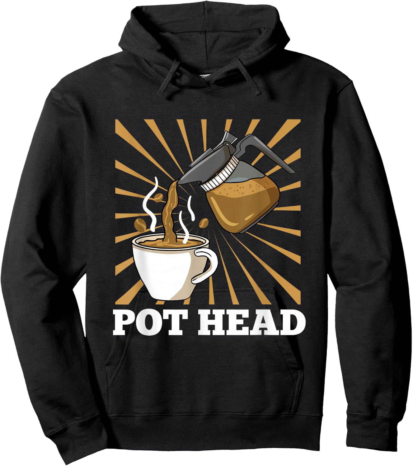 Pot Head for Coffee Lover Gift Hoodie - Hoodie | Black