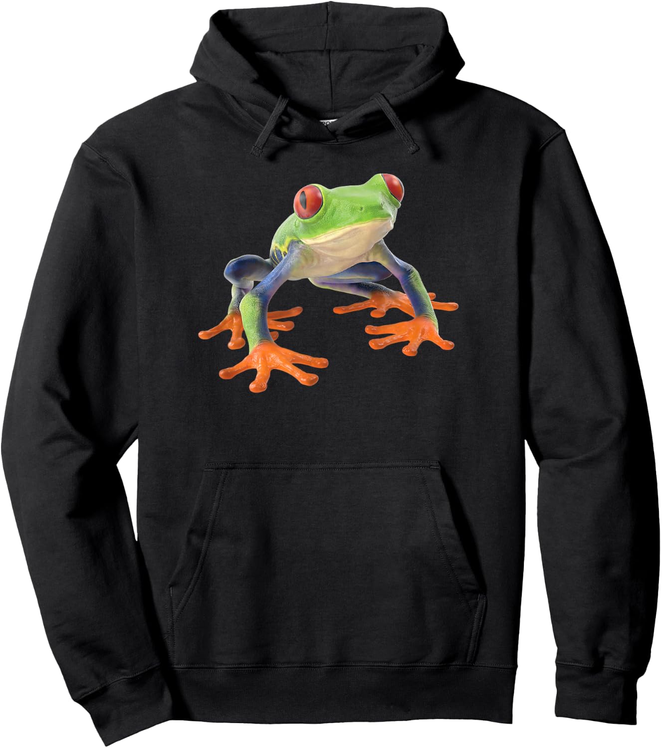 Red Eyed Tree Frog Hoodie - Hoodie | Black