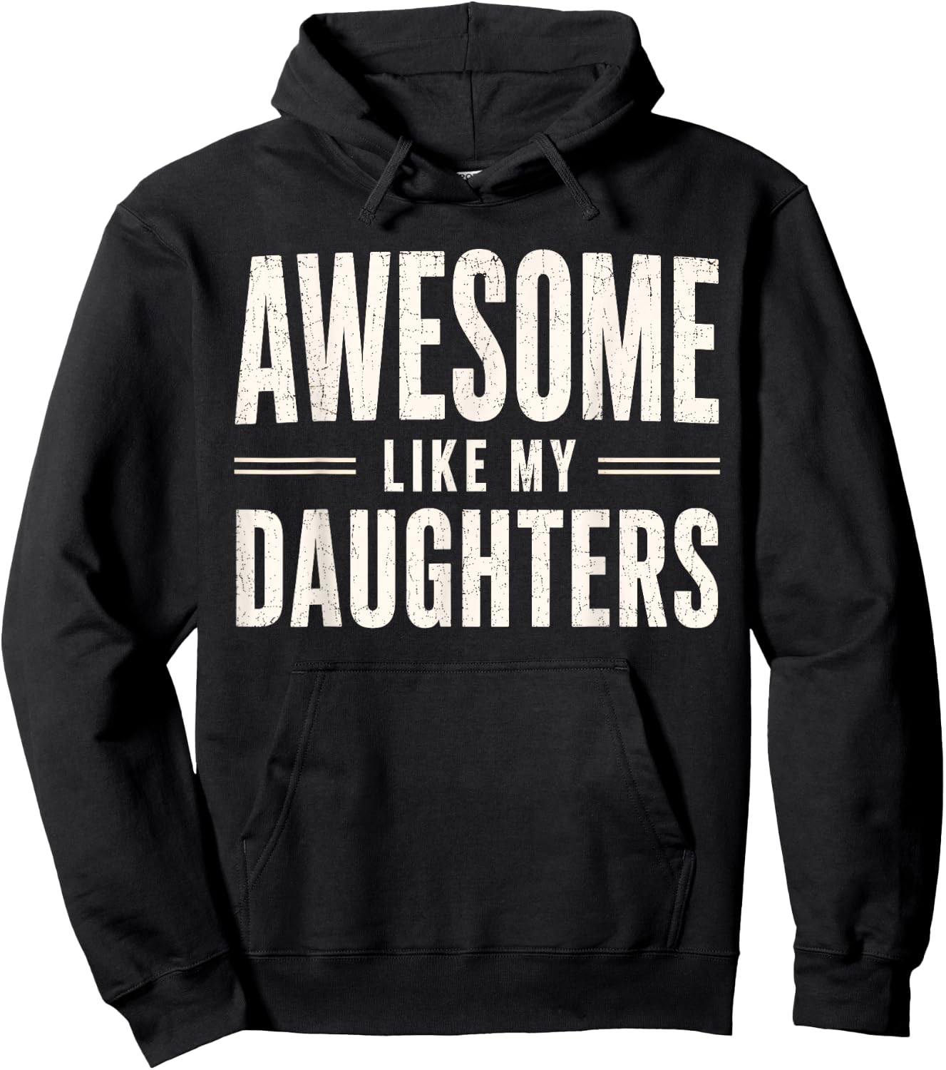 Awesome Like My Daughters Men Dad Fathers Day Hoodie - Hoodie | Black