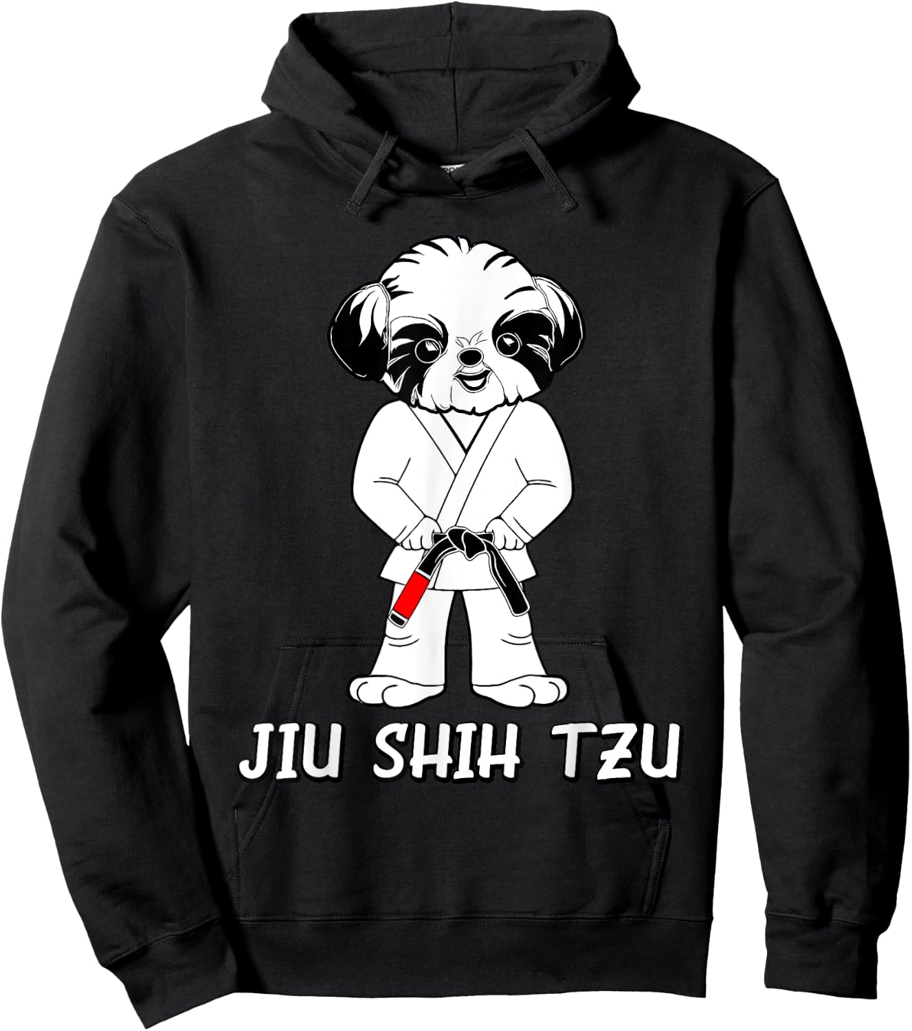 Jiu Jitsu BJJ Shih Tzu Martial Arts Practitioner Hoodie - Hoodie | Black